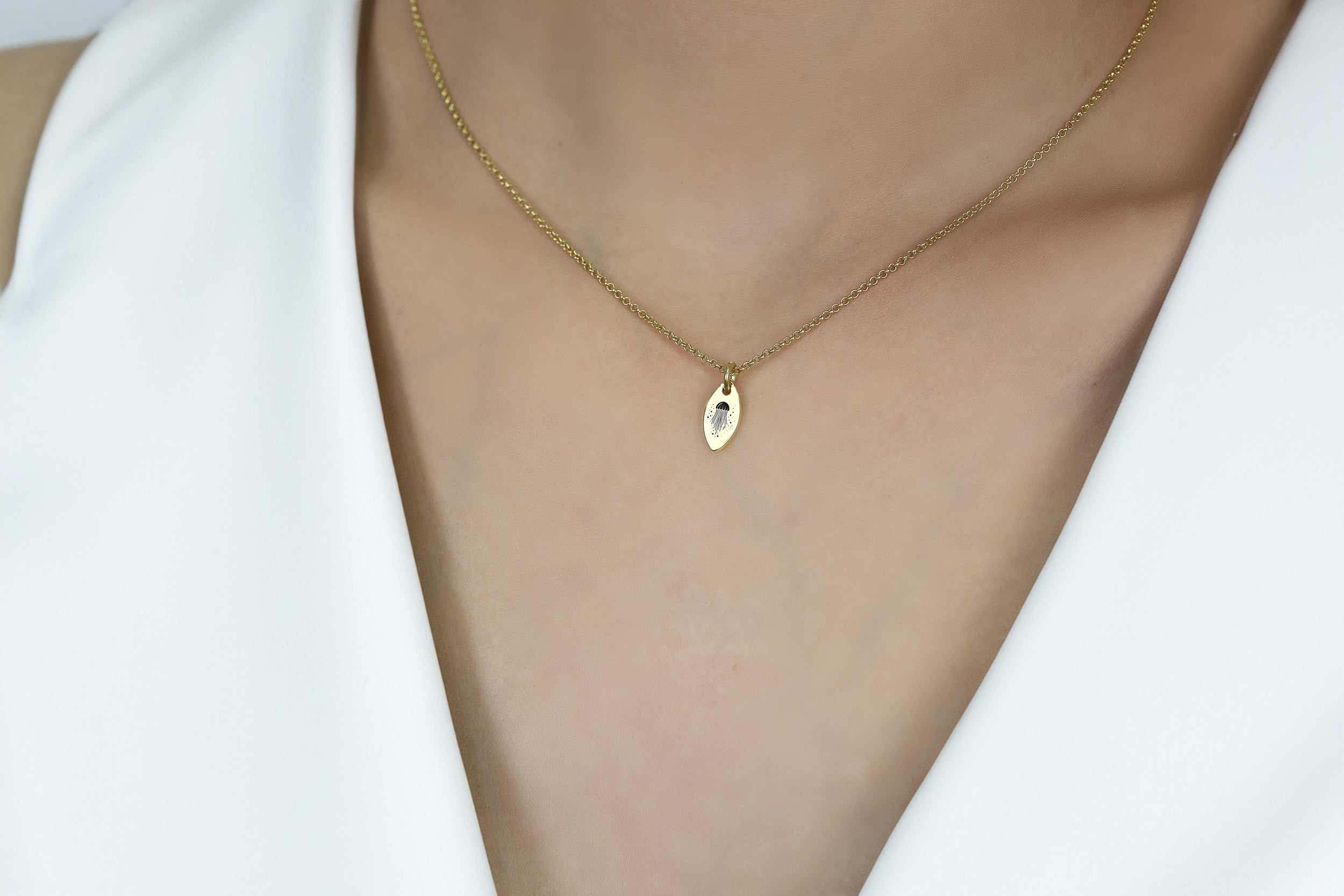 Jellyfish Charm Necklace