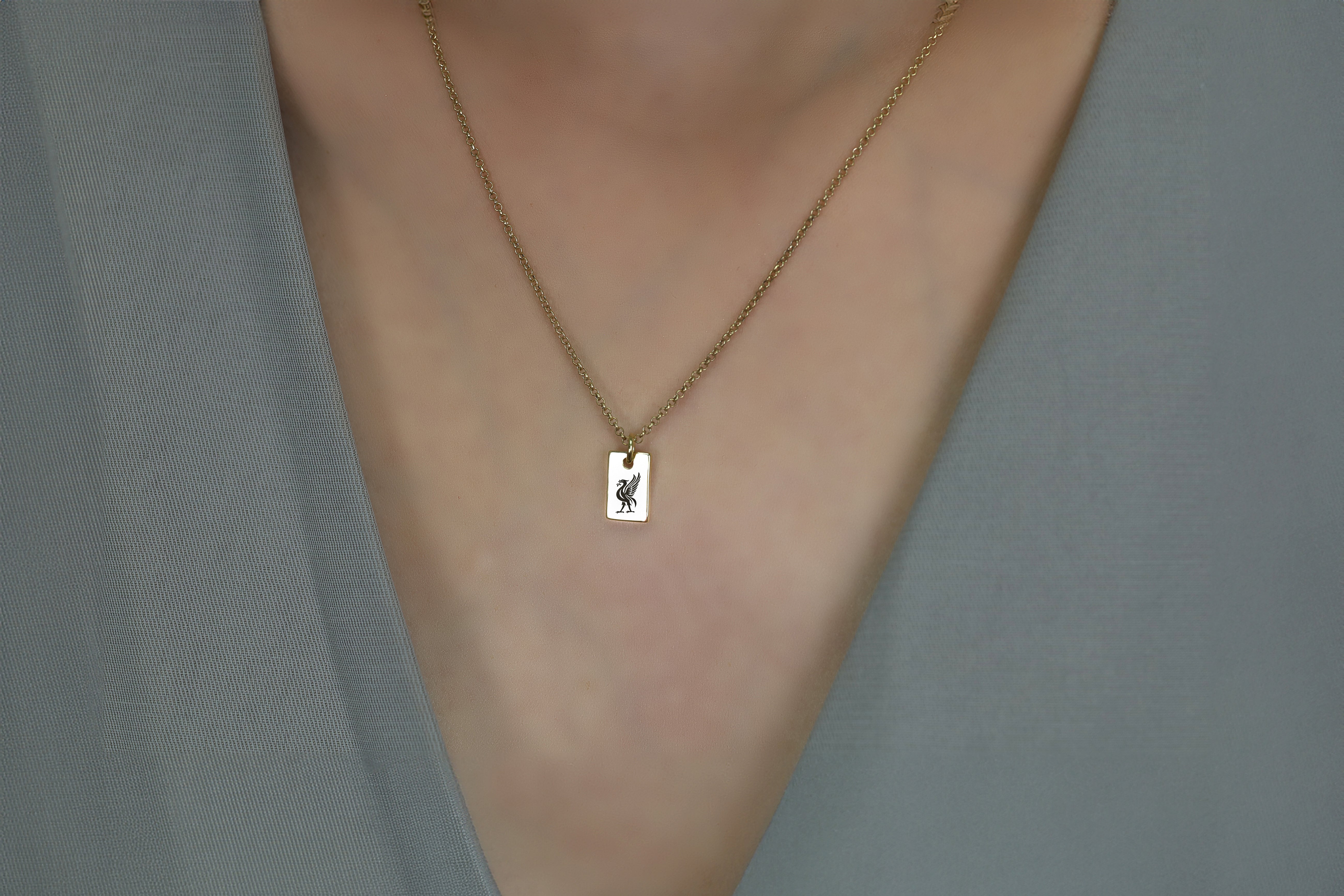 14k Gold Cormorant Signet Necklace