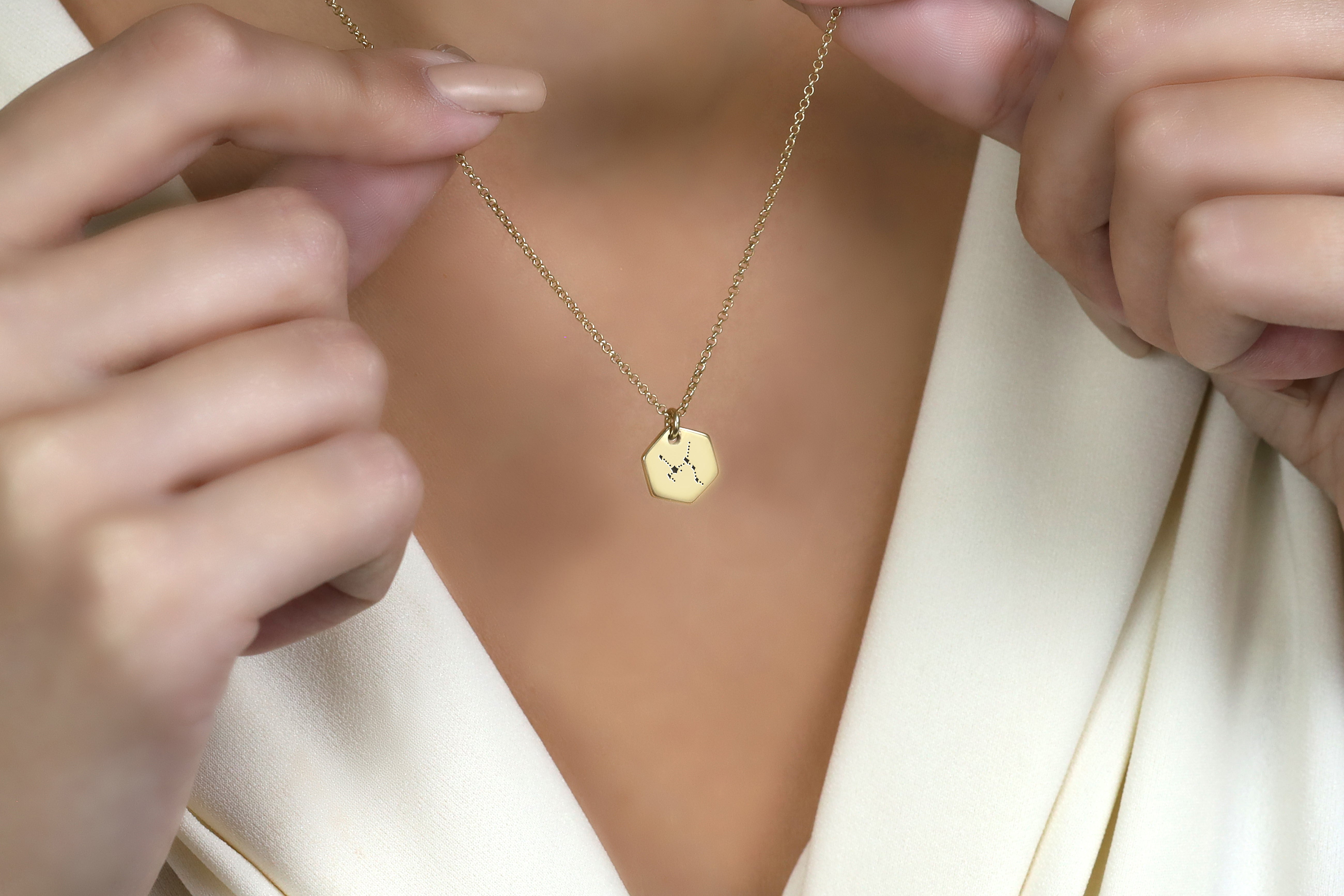 Sagittarius Zodiac Signet Necklace