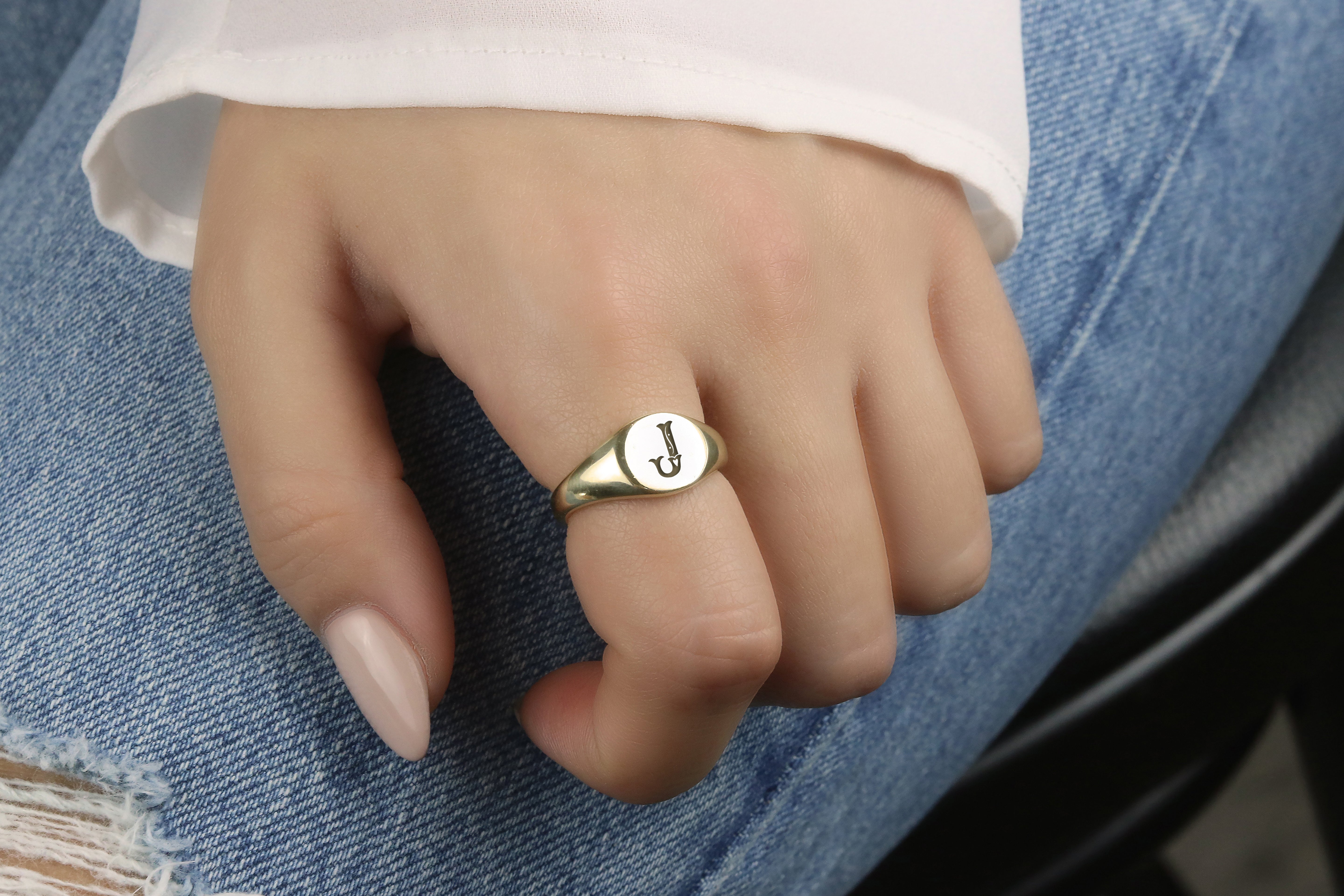Custom Letter Ring
