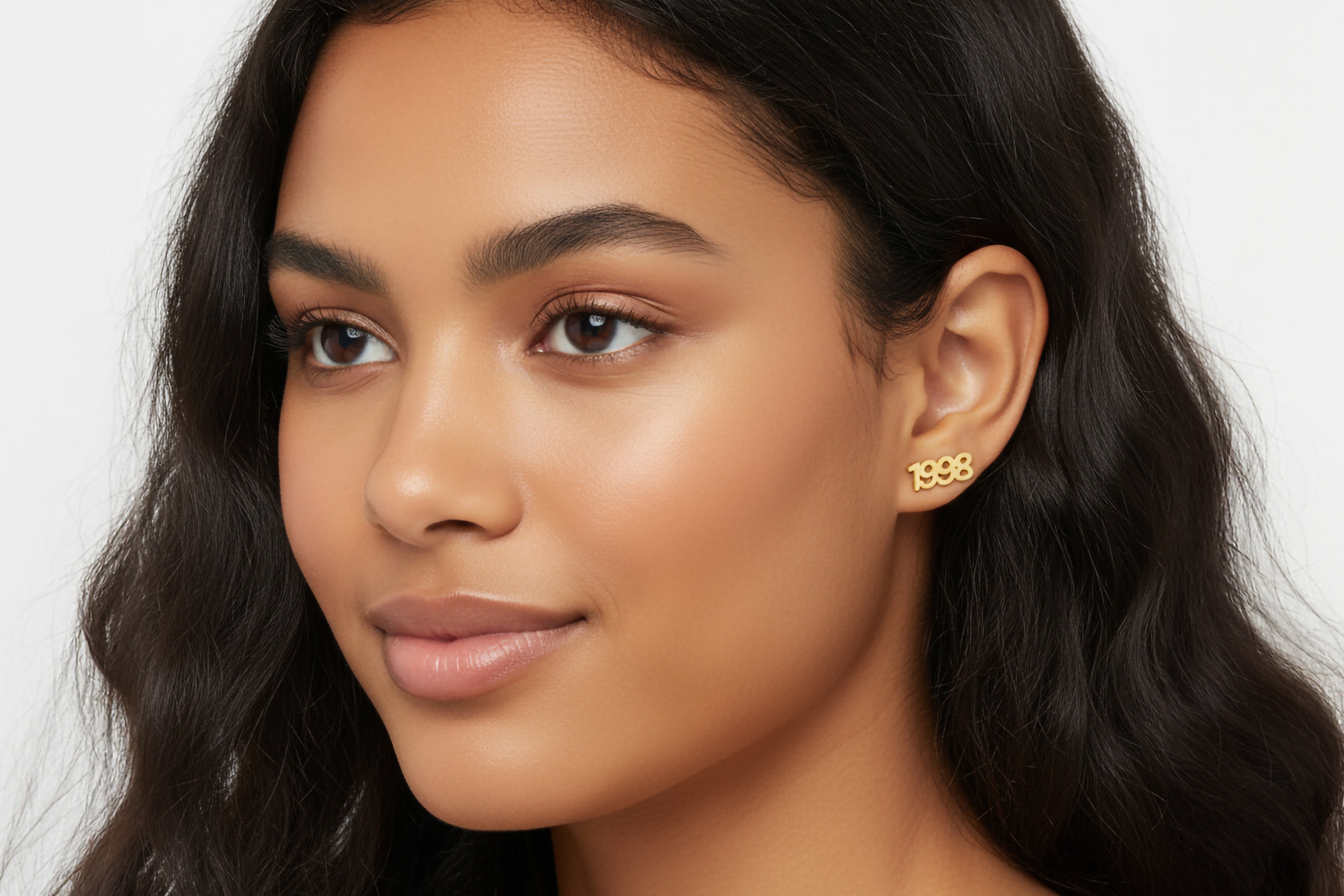 14k Gold Birth Year Earrings