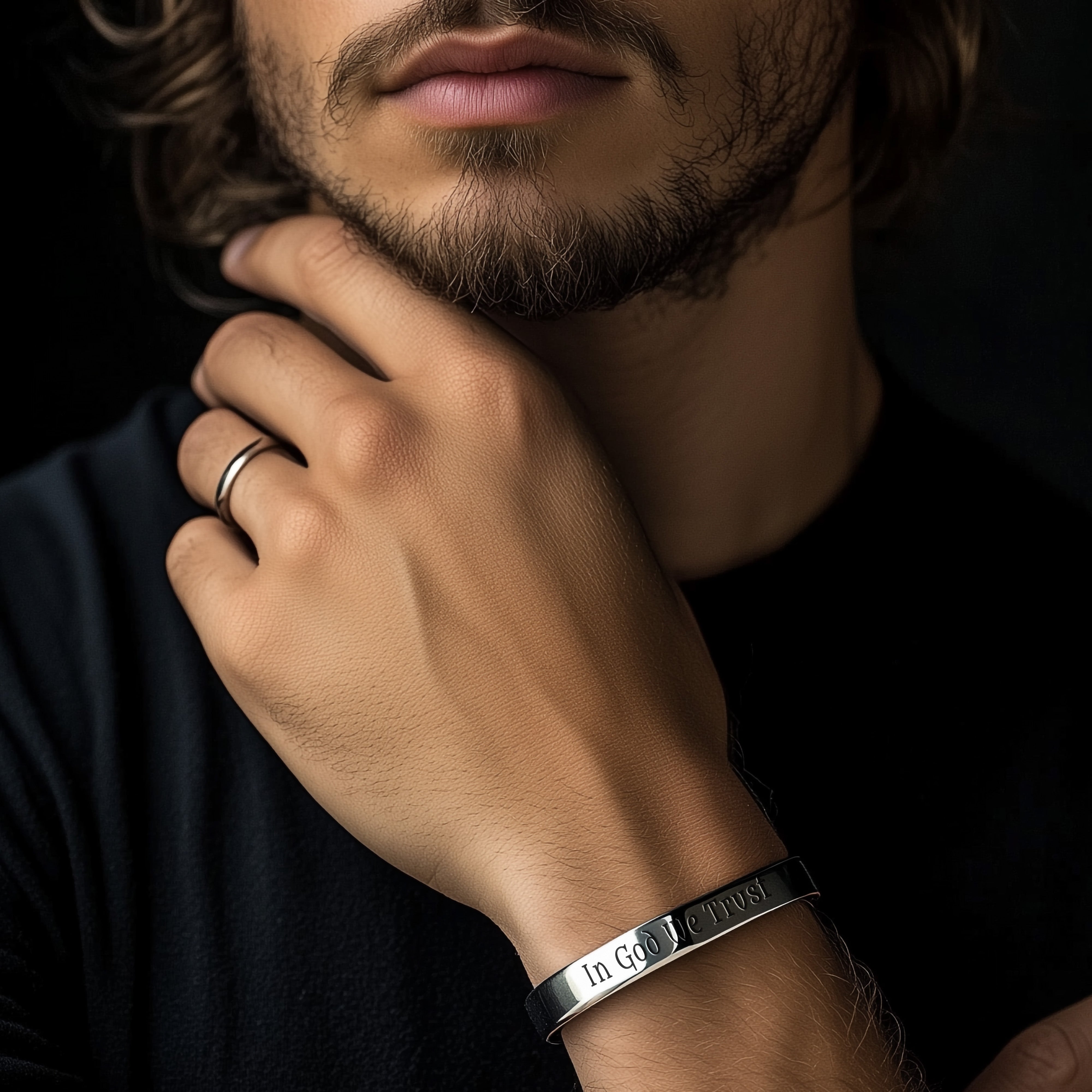 Men's Open Cuff Bracelet