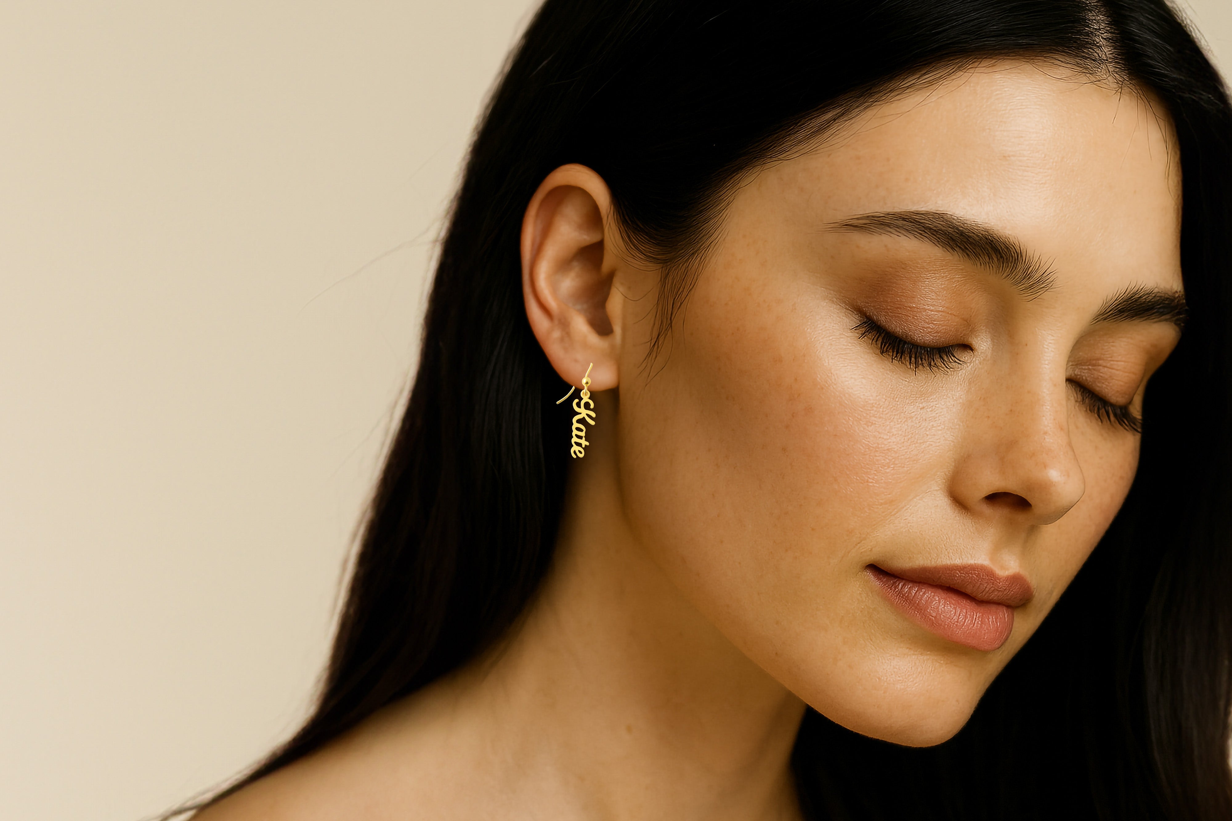 Custom Gold Dangle Earrings