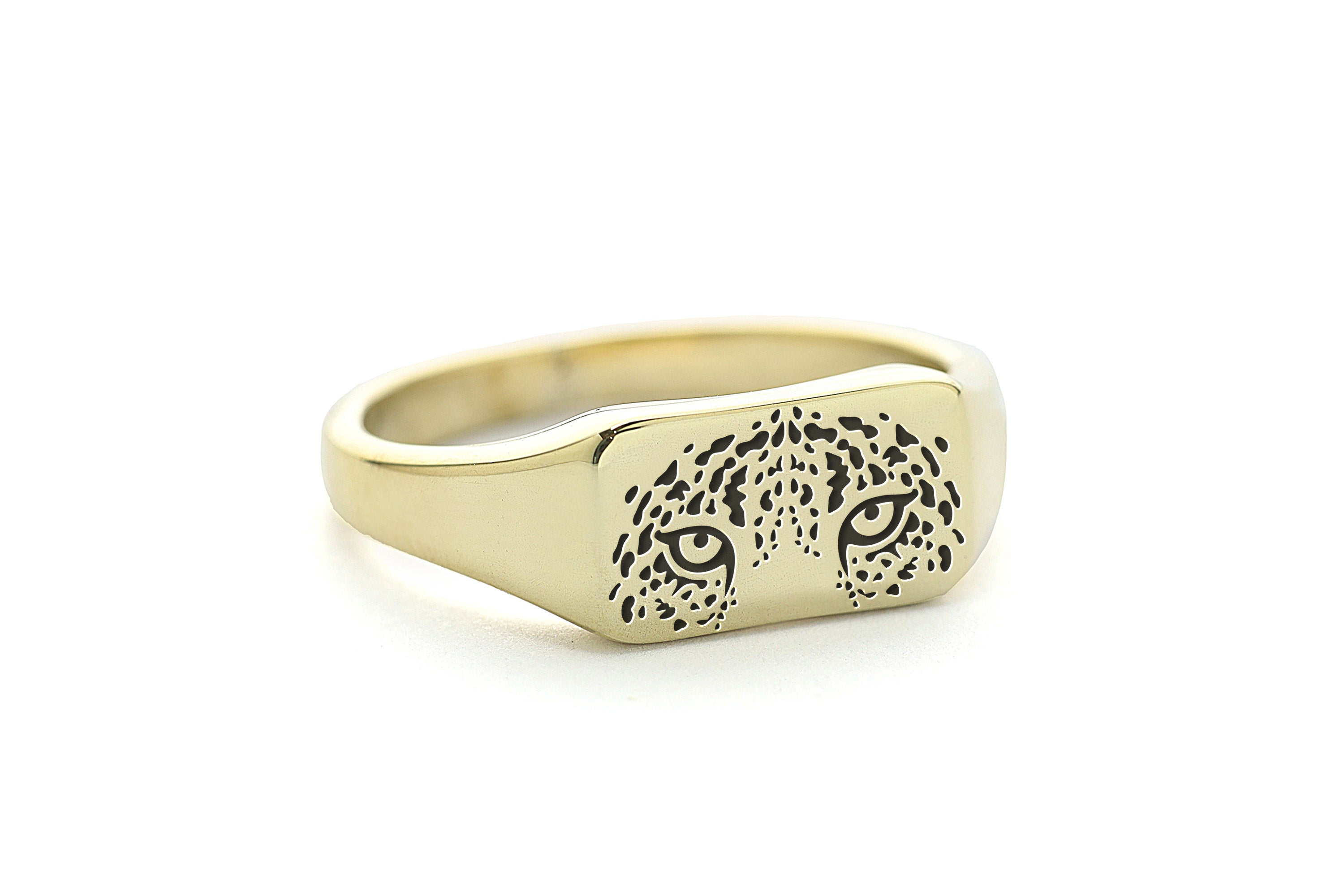 Eyes of the Tiger Gold Signet Ring