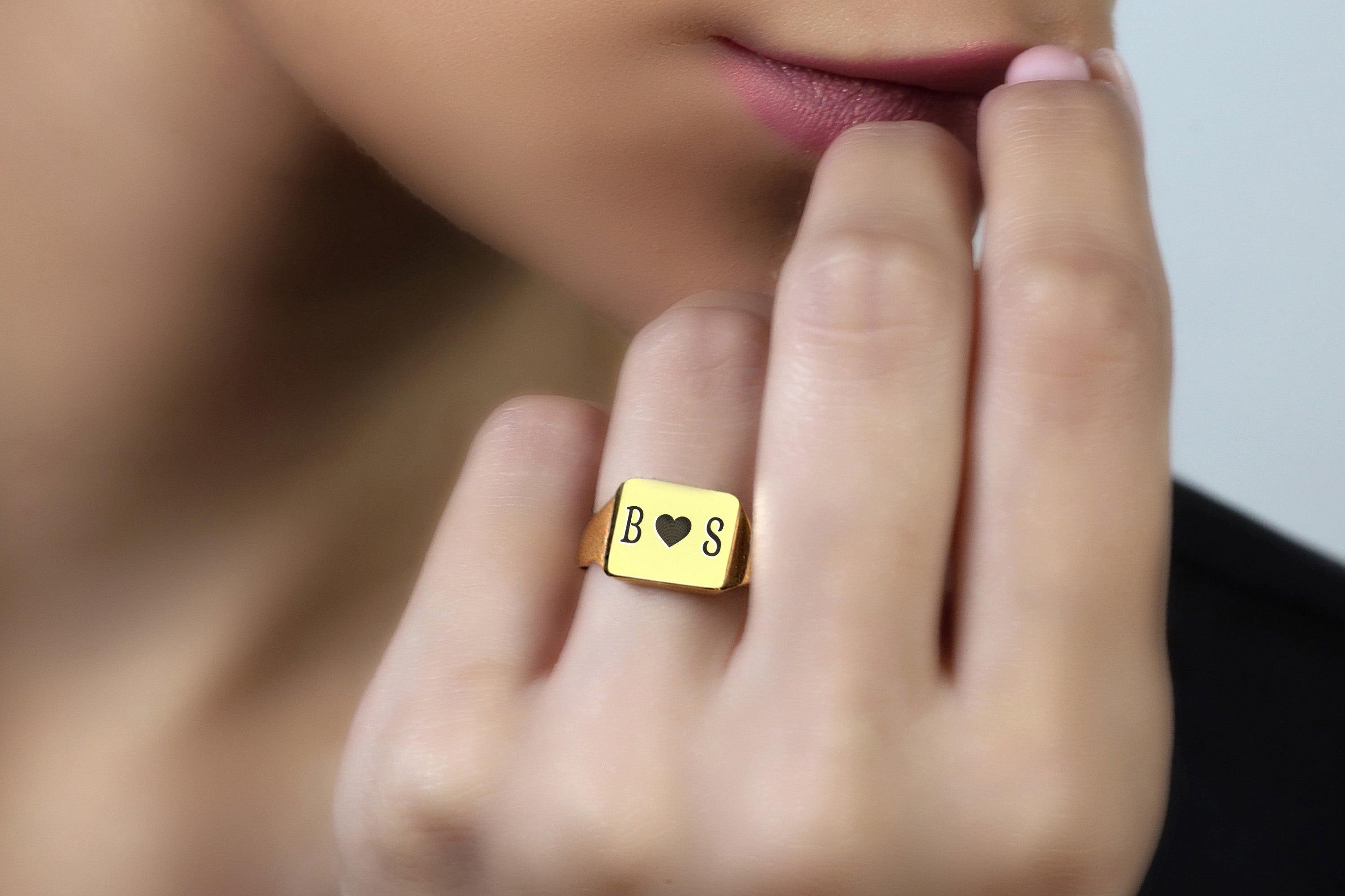 Couples Name Initial's Ring