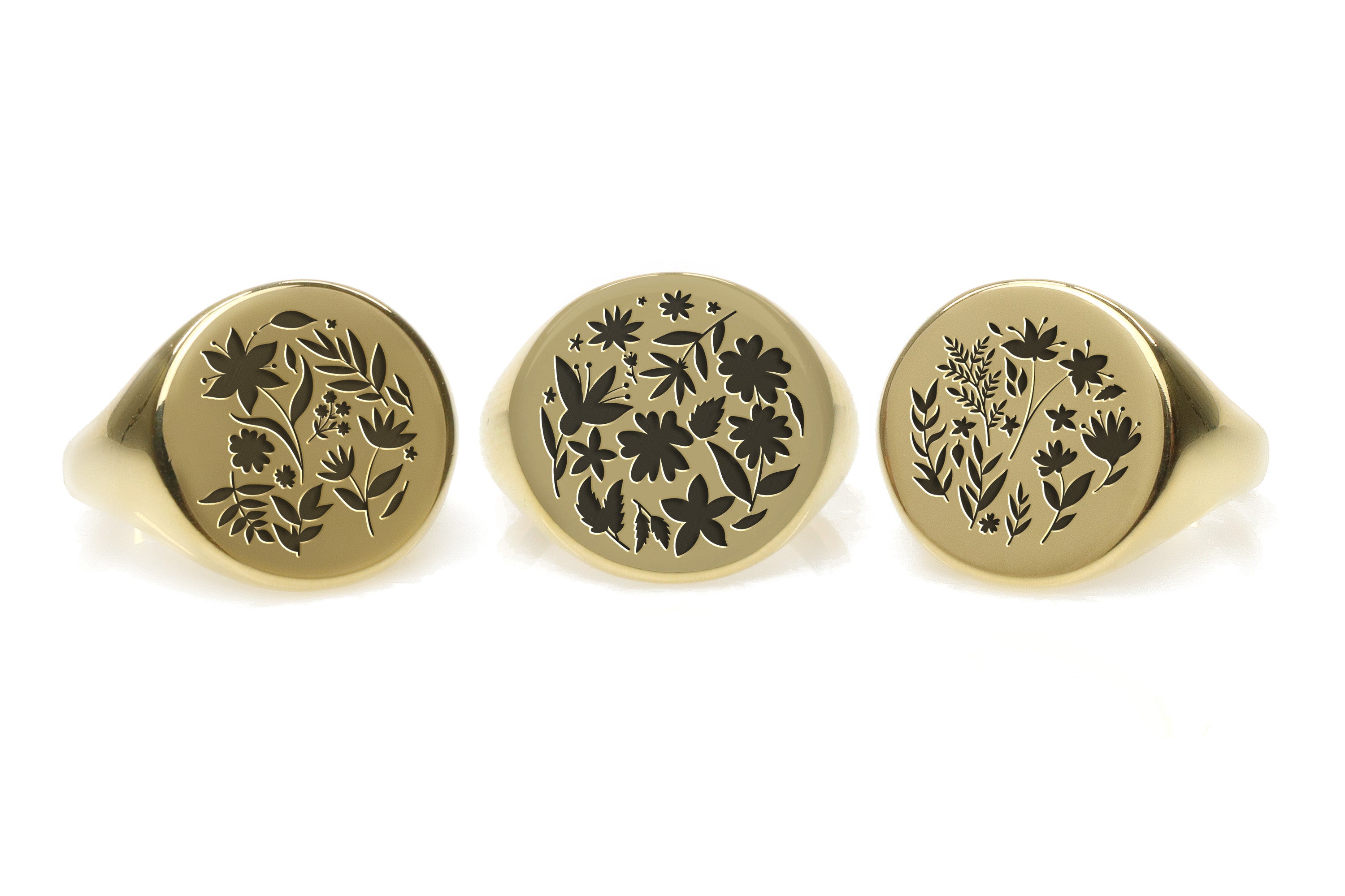 Floral Bold Statement Ring