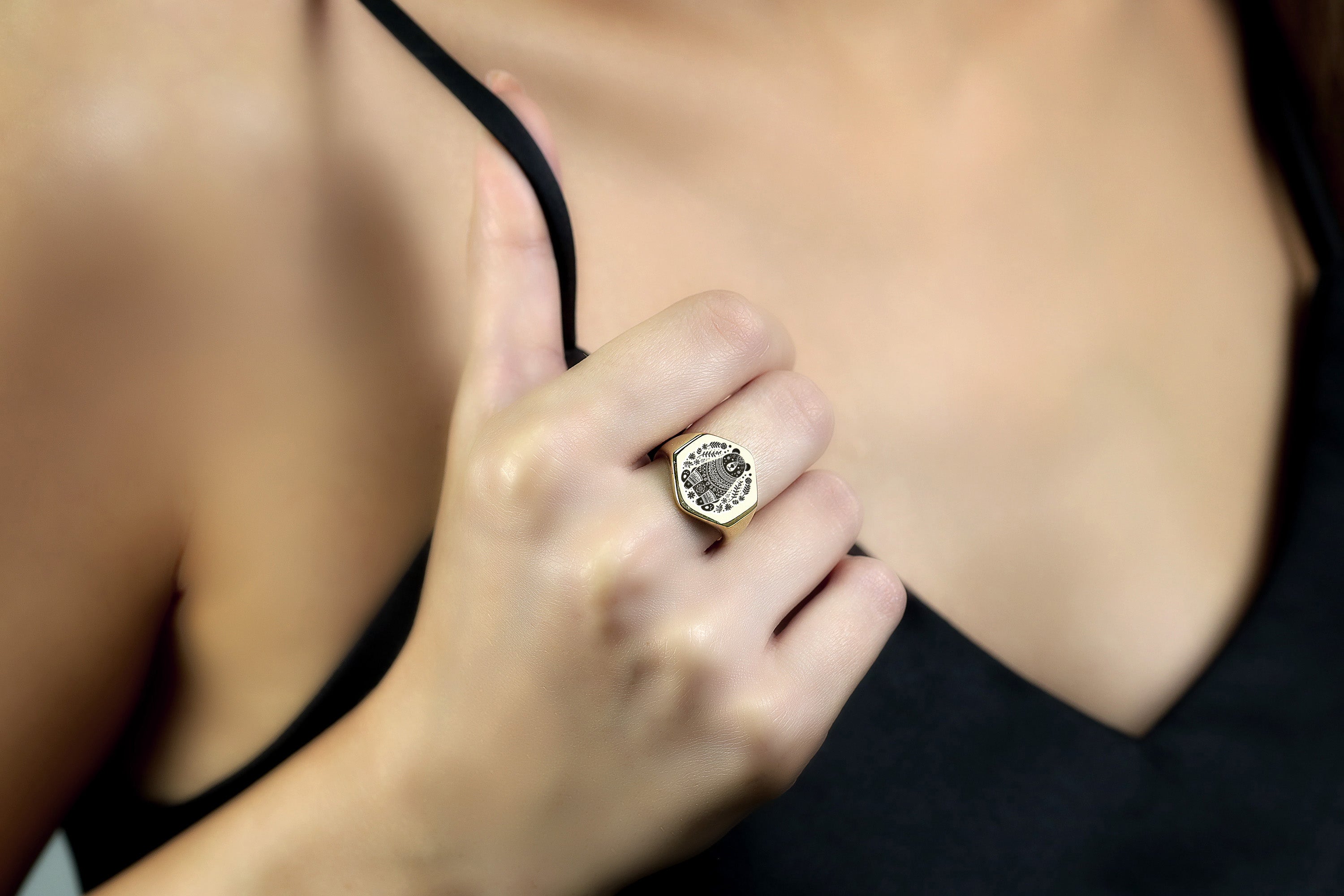 Wild Harmony Bear Ring