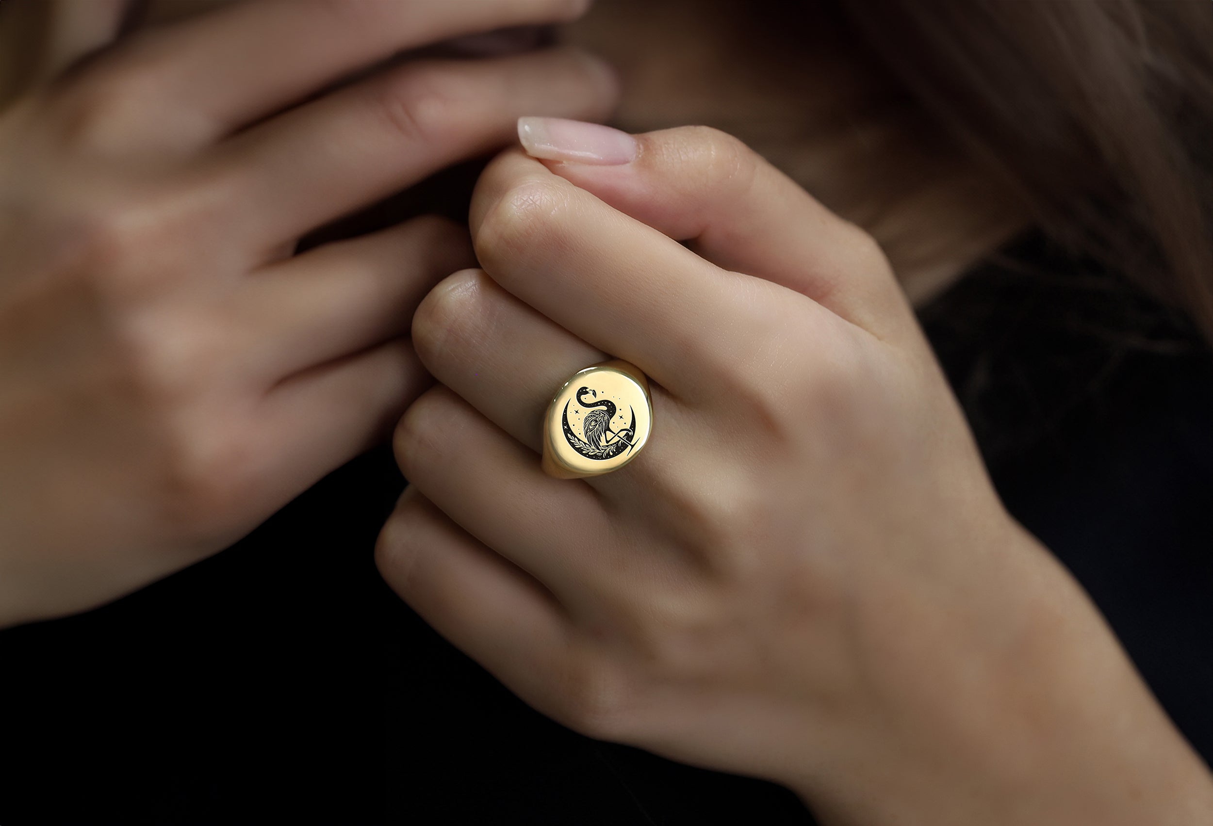 Bold Statement Flamingo Ring