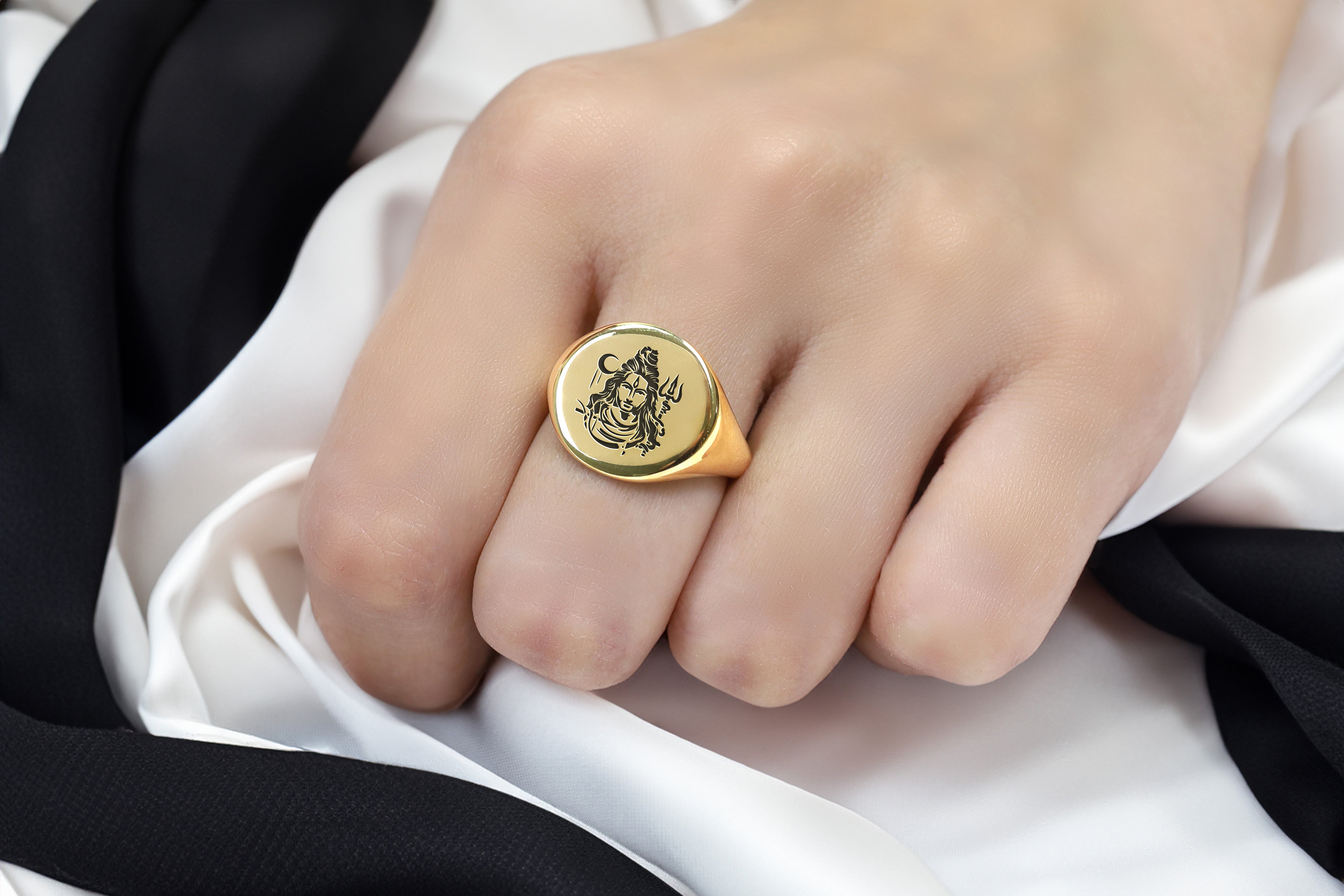 Custom Hindu Signet Ring