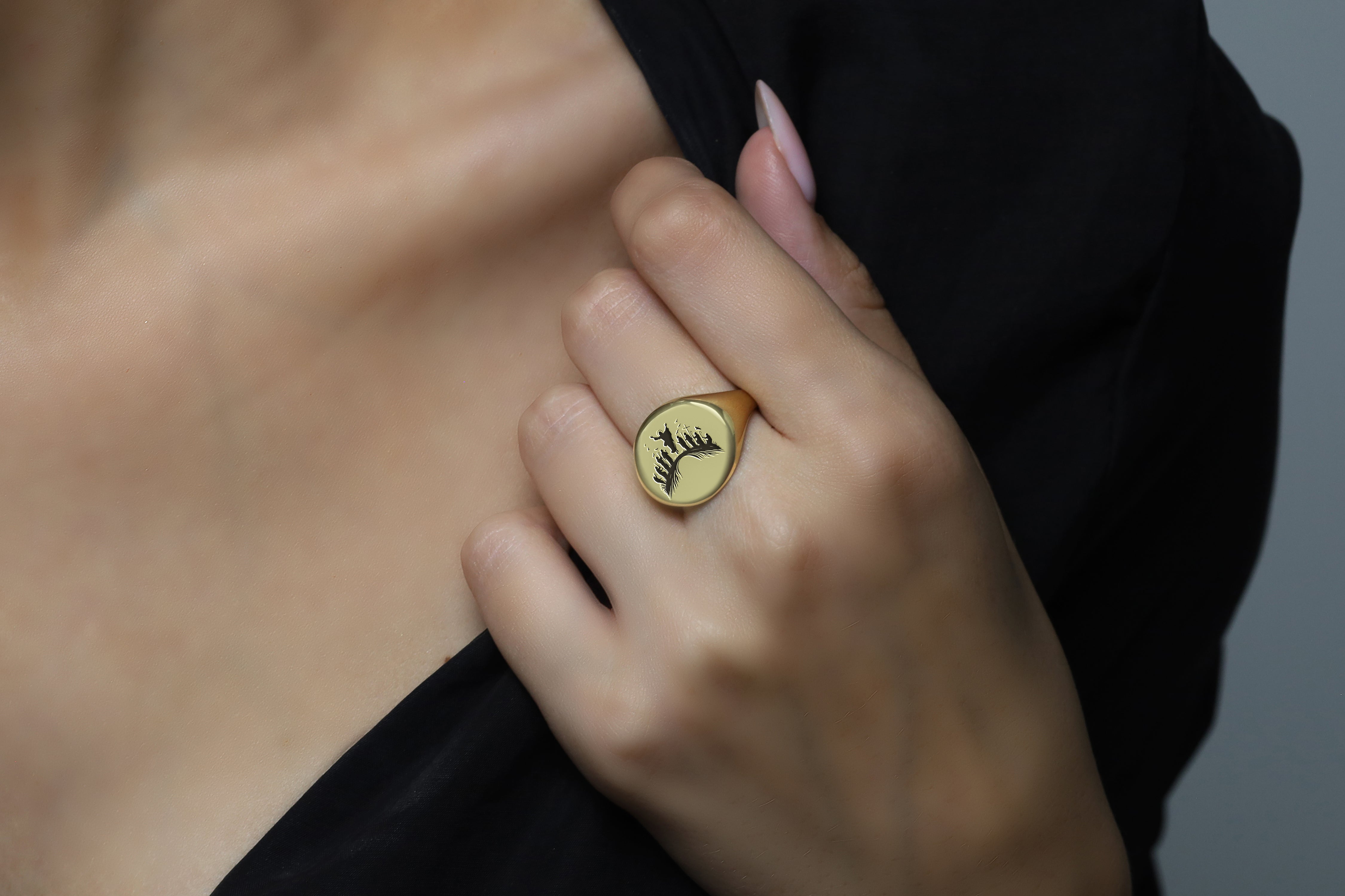 14k Gold Lord Jesus Ring