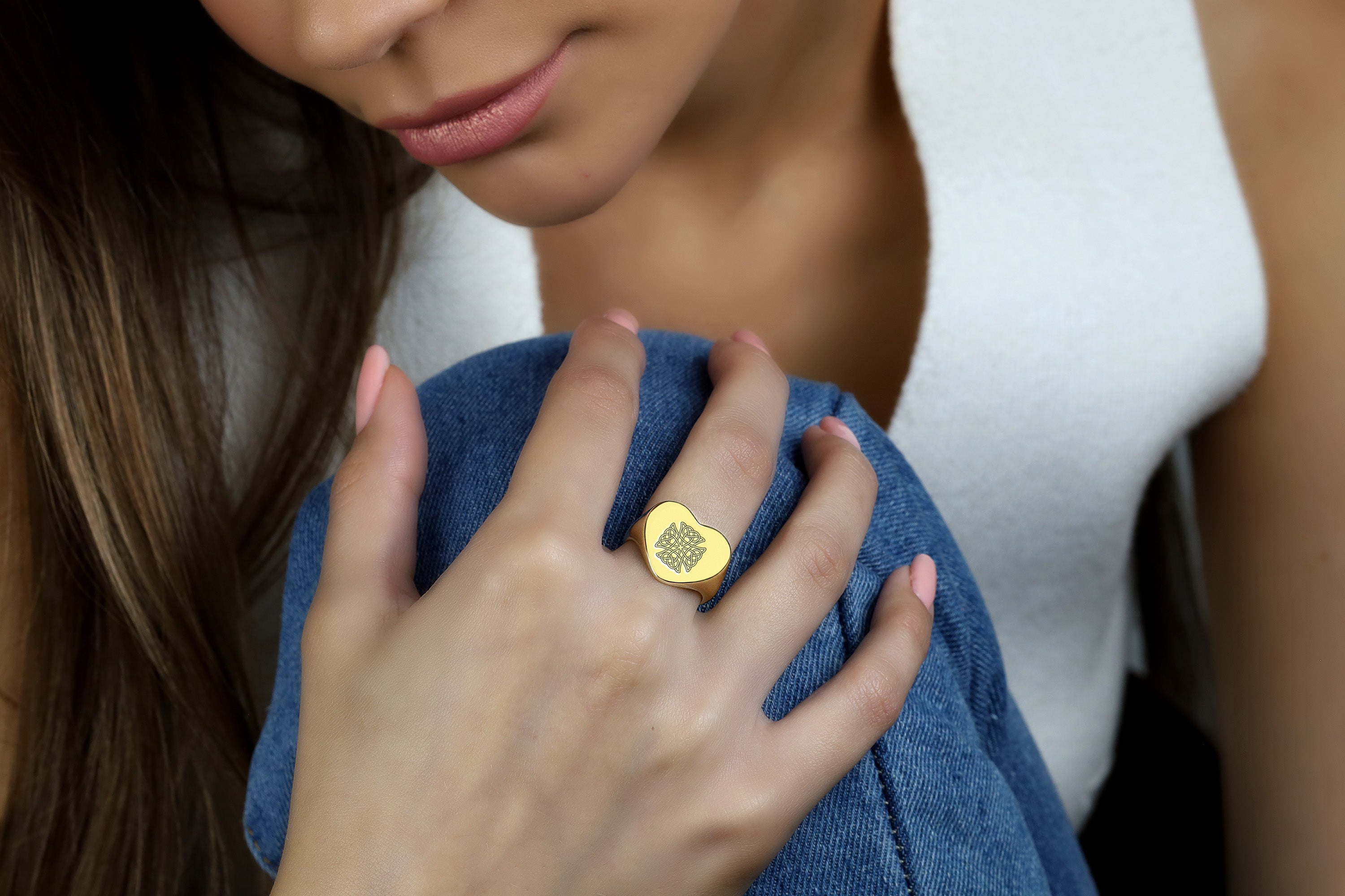 Celtic Cross Gold Ring