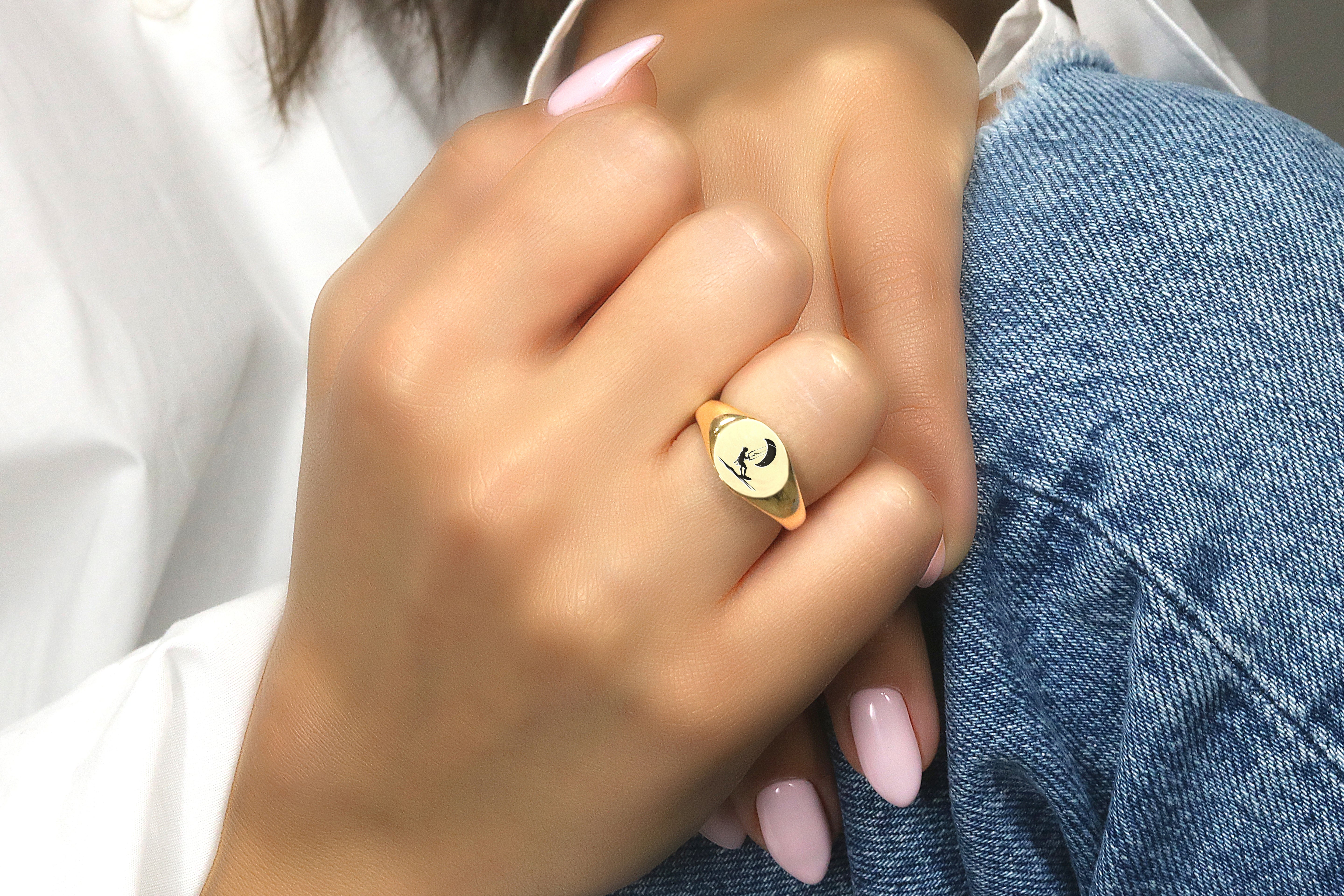 Engraved Kiteboarding Ring