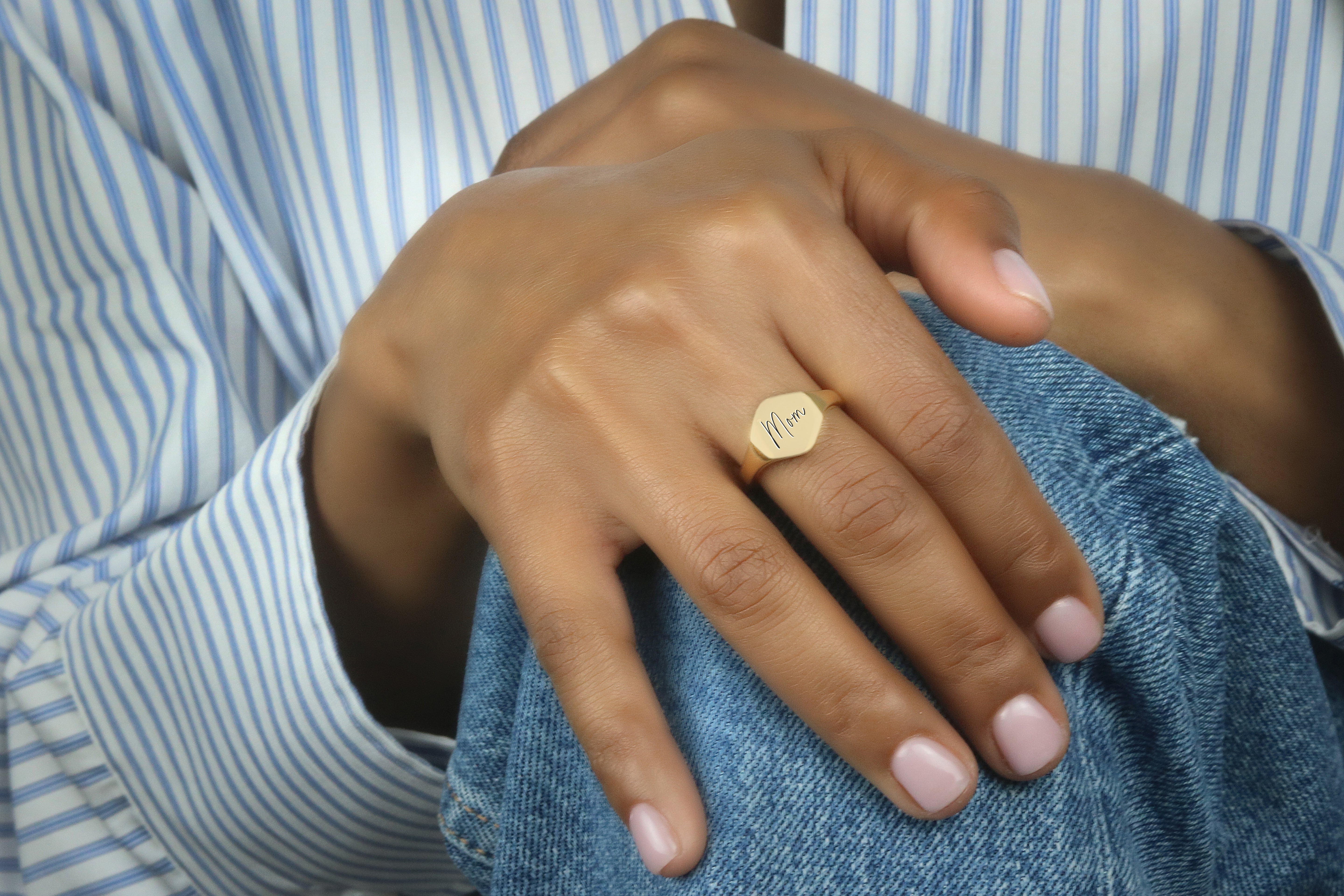 Handwritten Engraving Ring