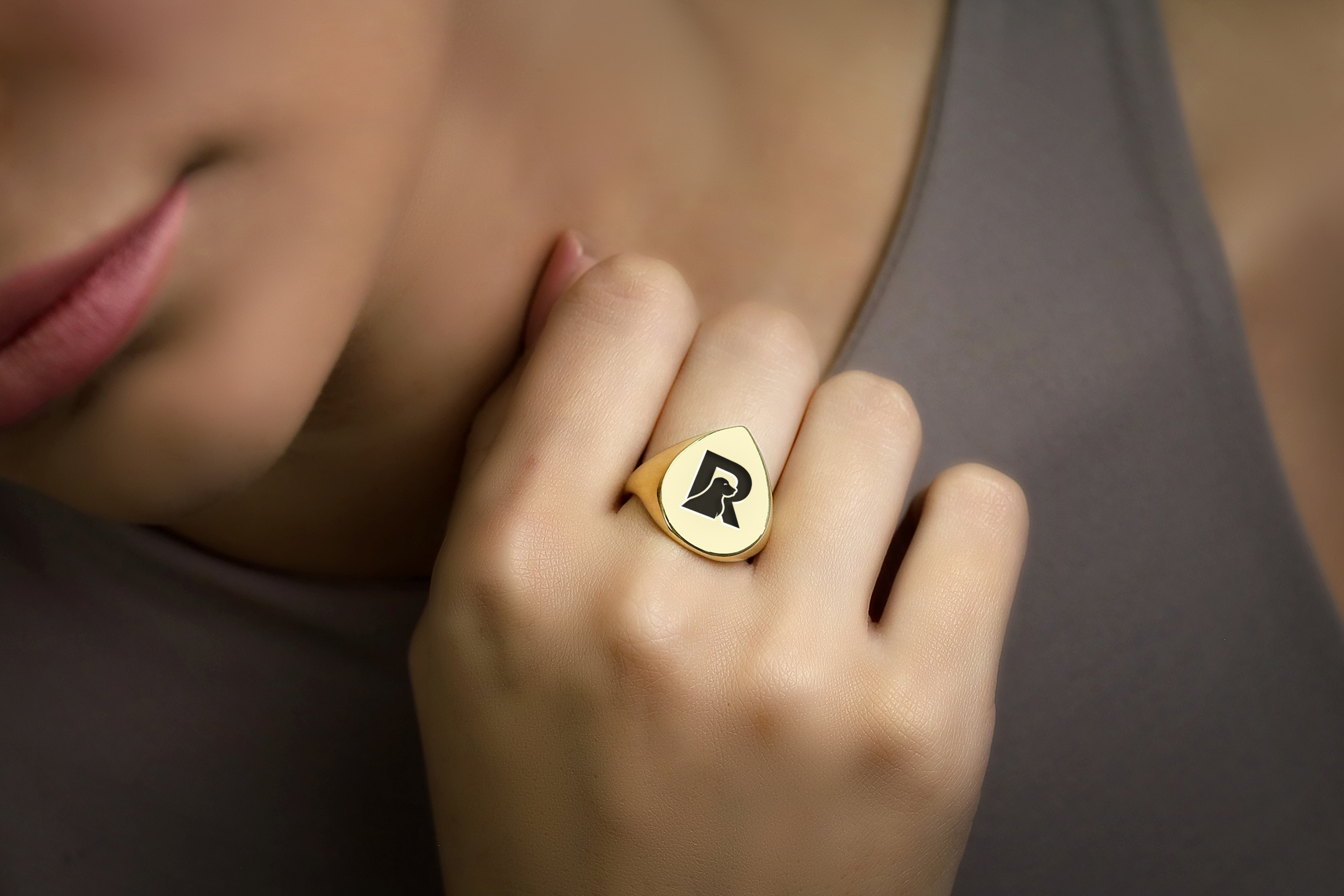 Custom Dog Name Ring