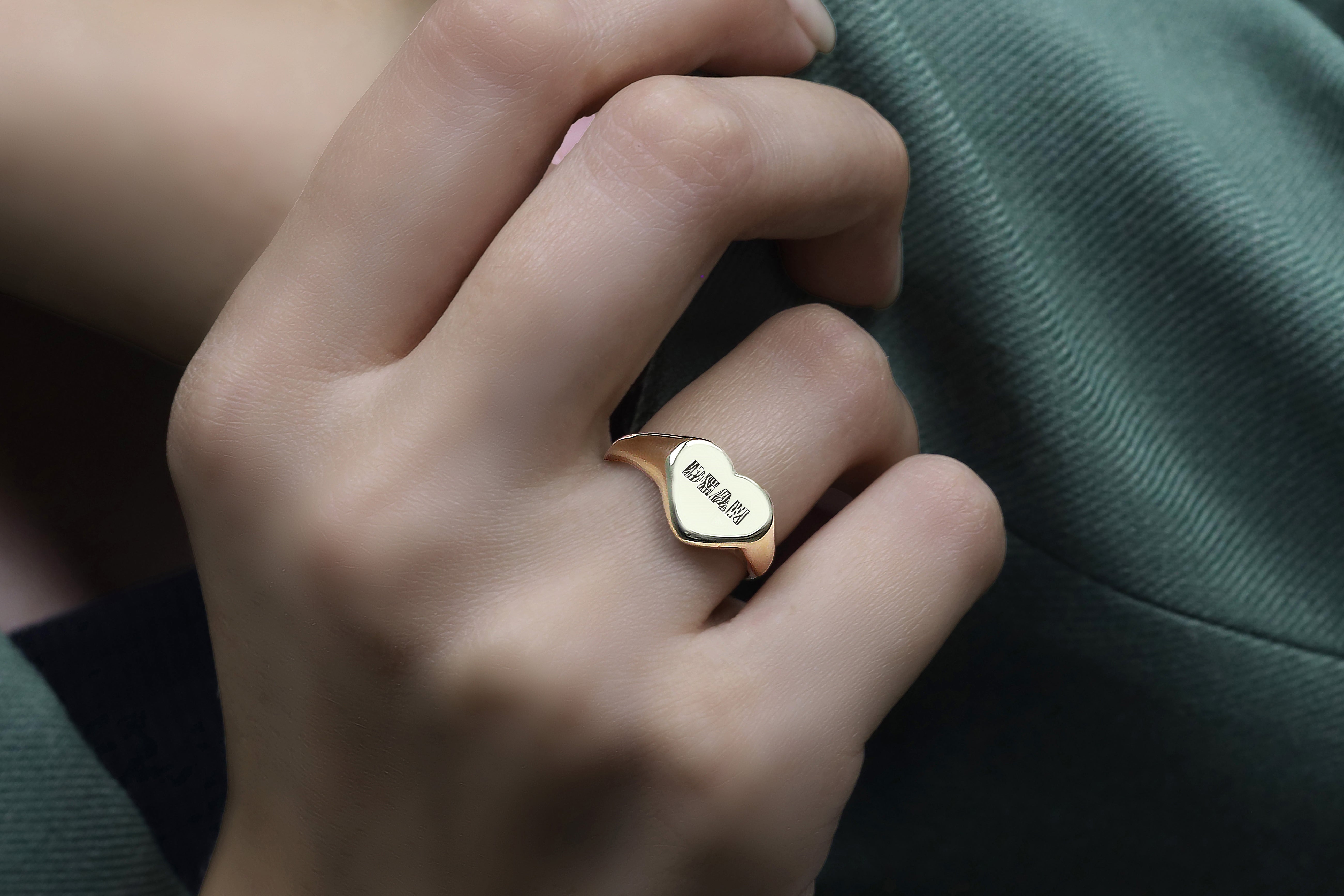 Personalized Name Signet Ring