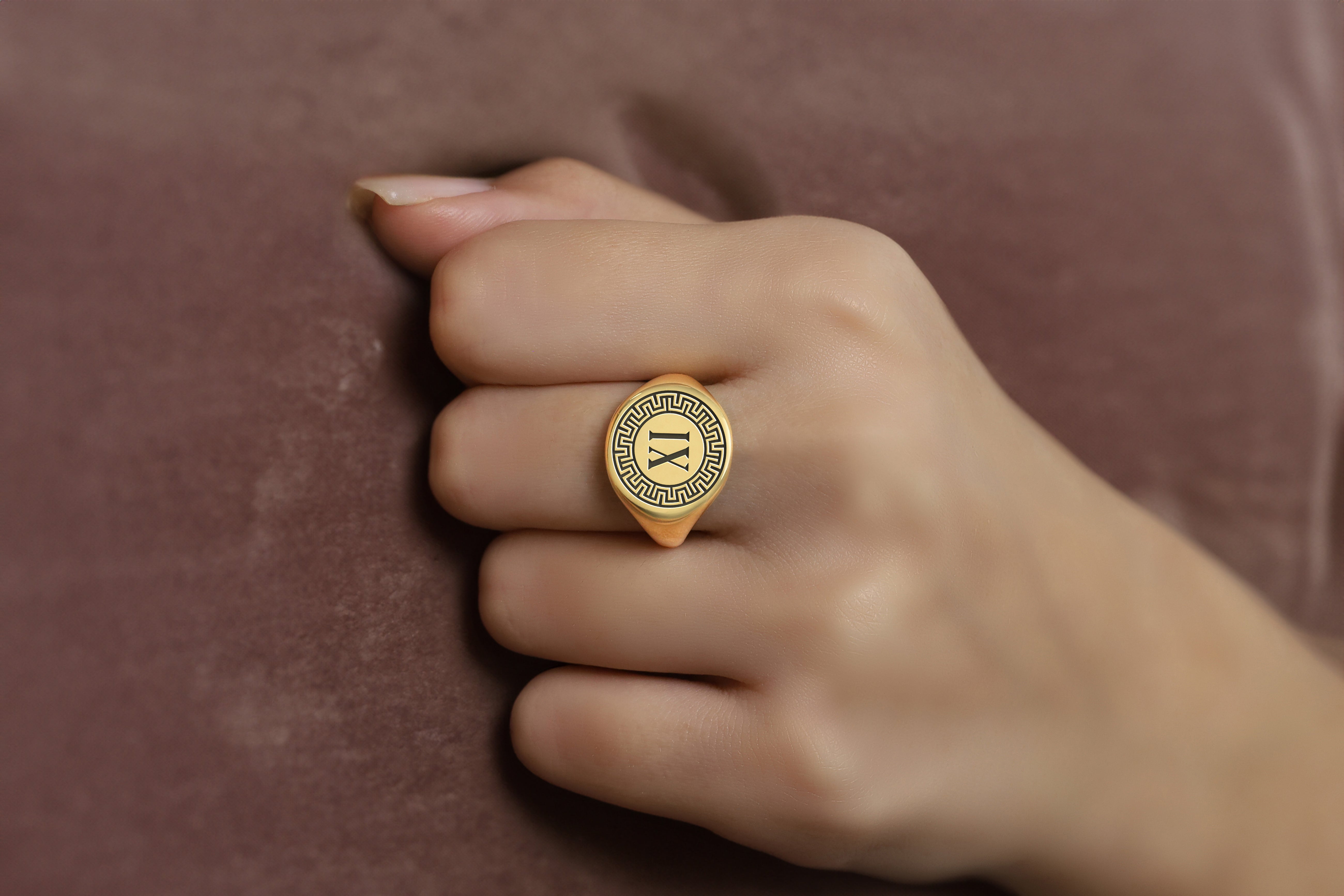Greek Custom Signet Ring