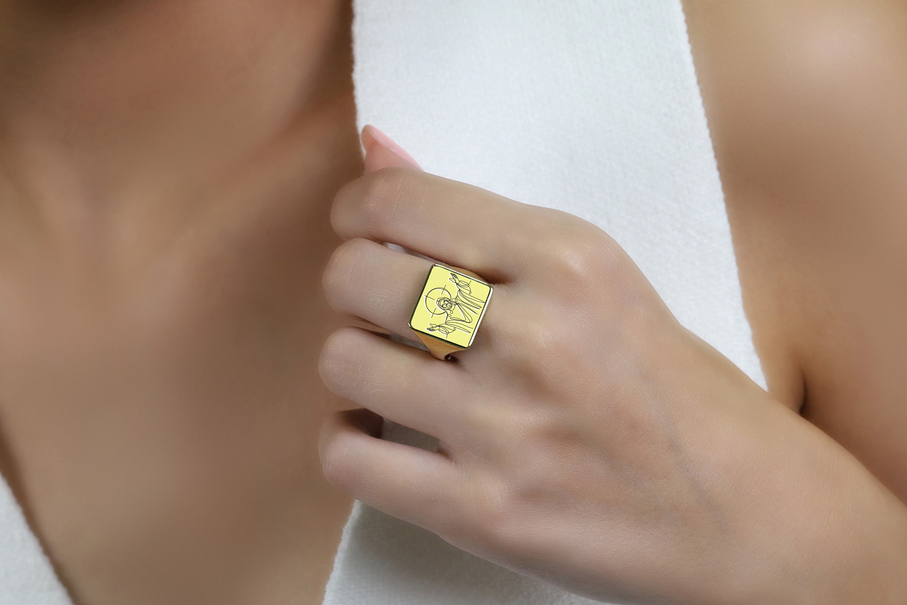 Custom Jesus Ring