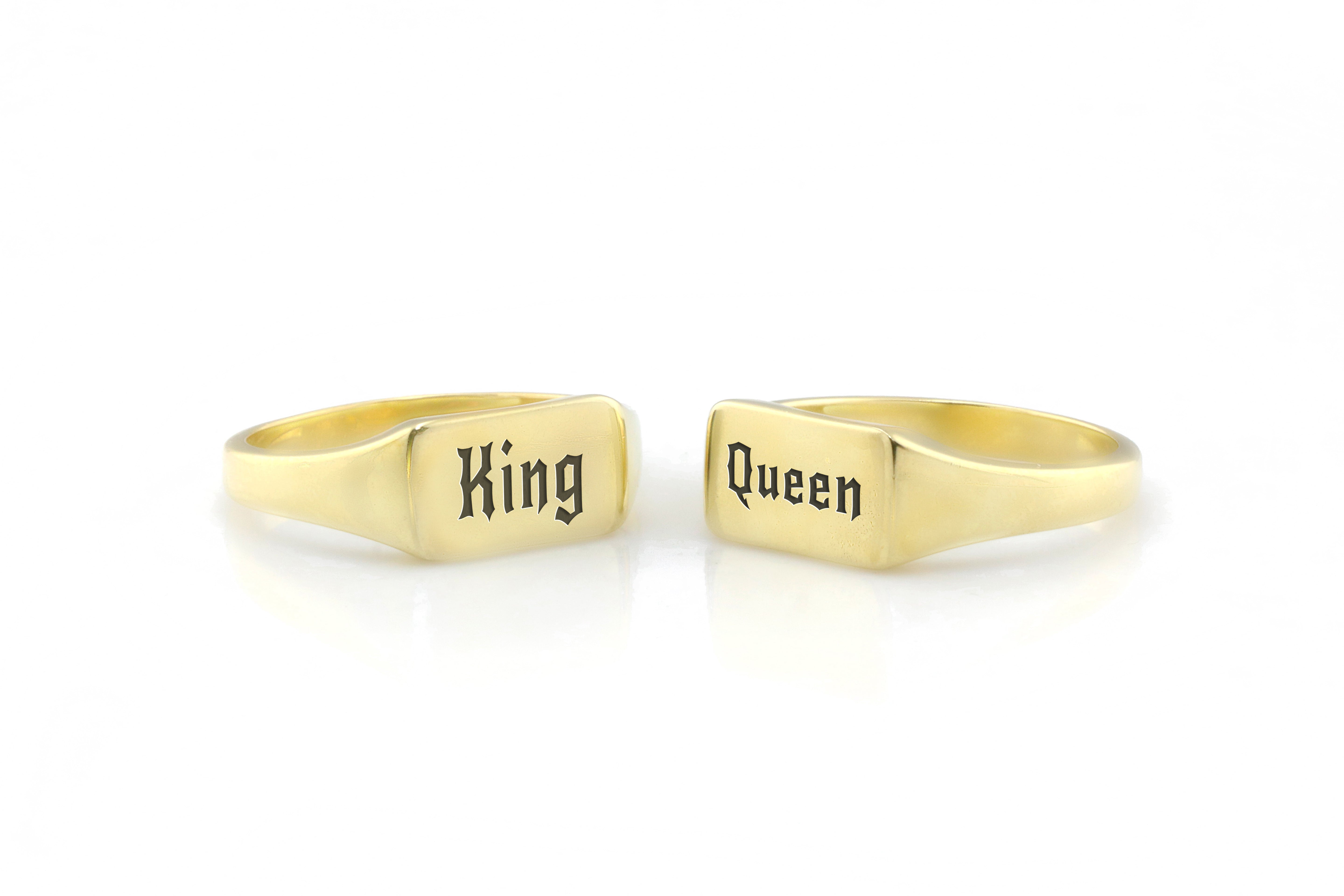 Rock Font Engraved Ring