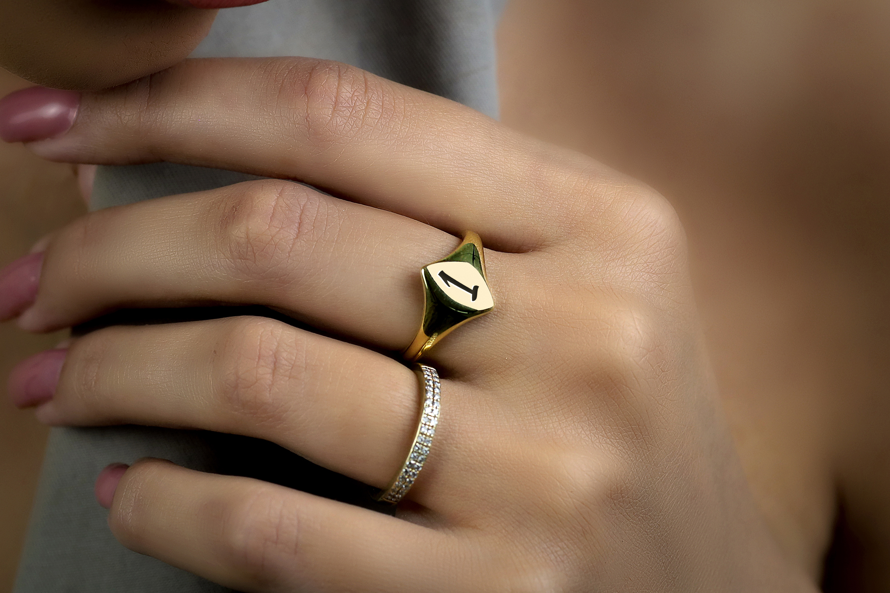 Engraved Number Ring