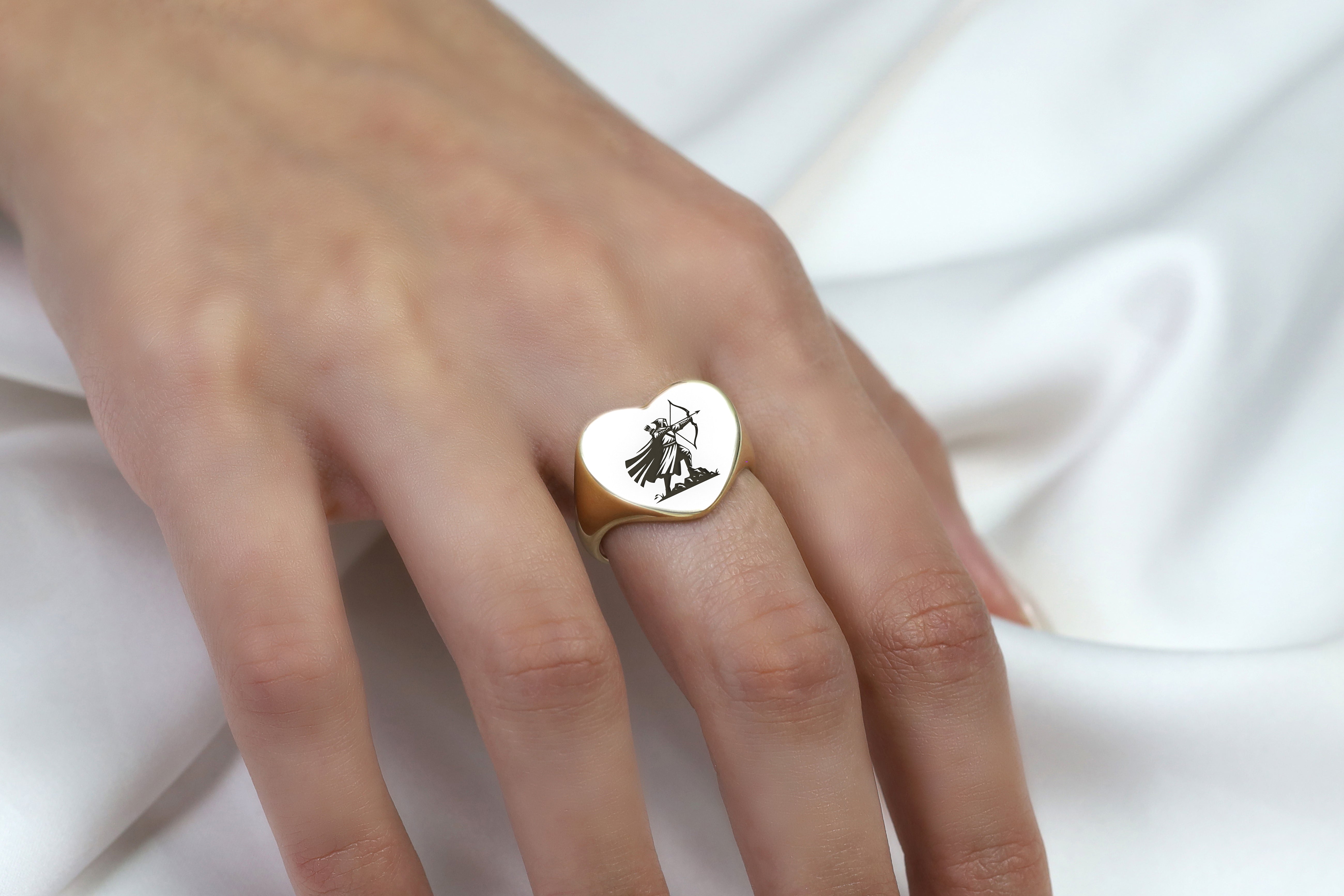 Custom Archer Engraving Ring