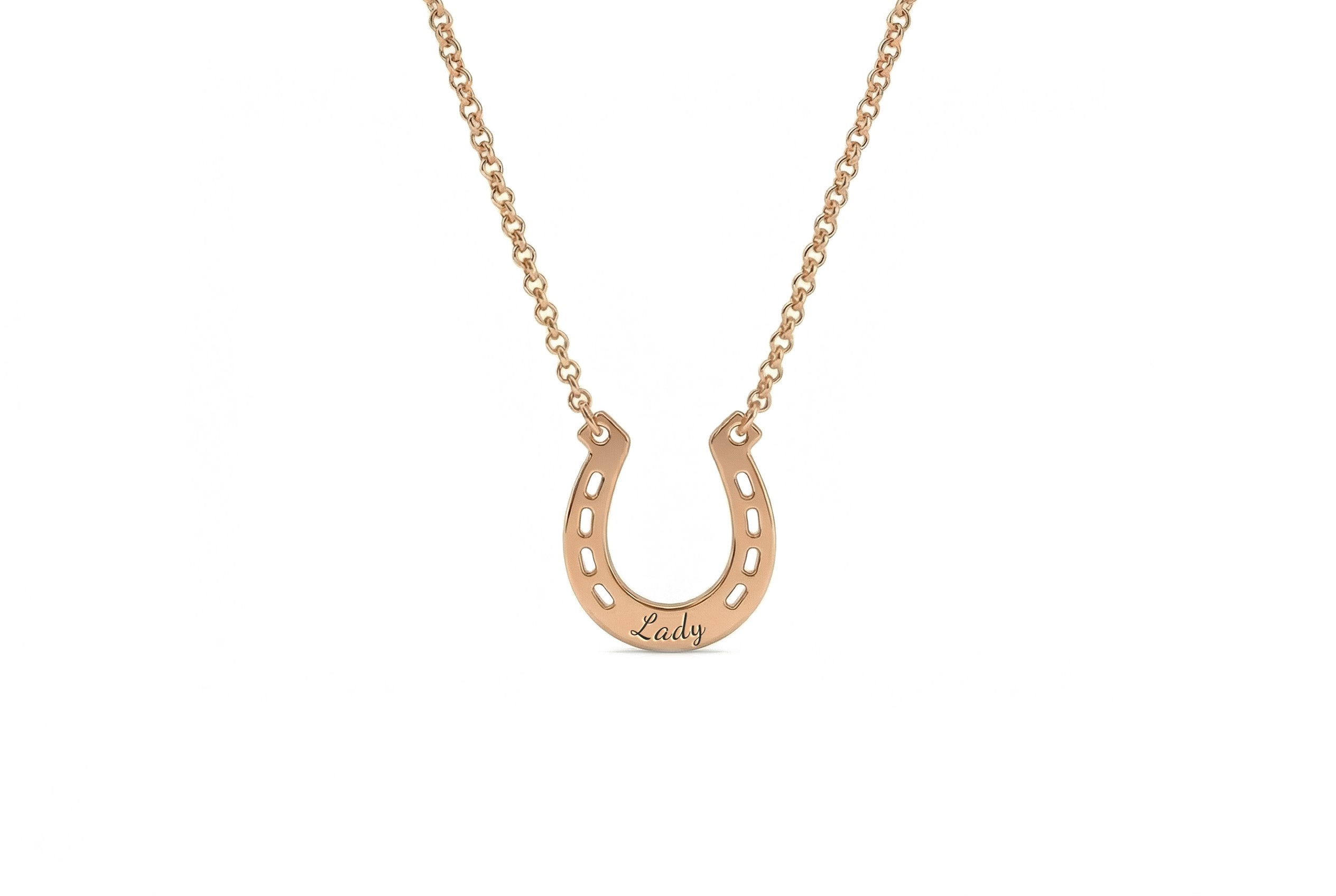 14k Gold Horseshoe Necklace