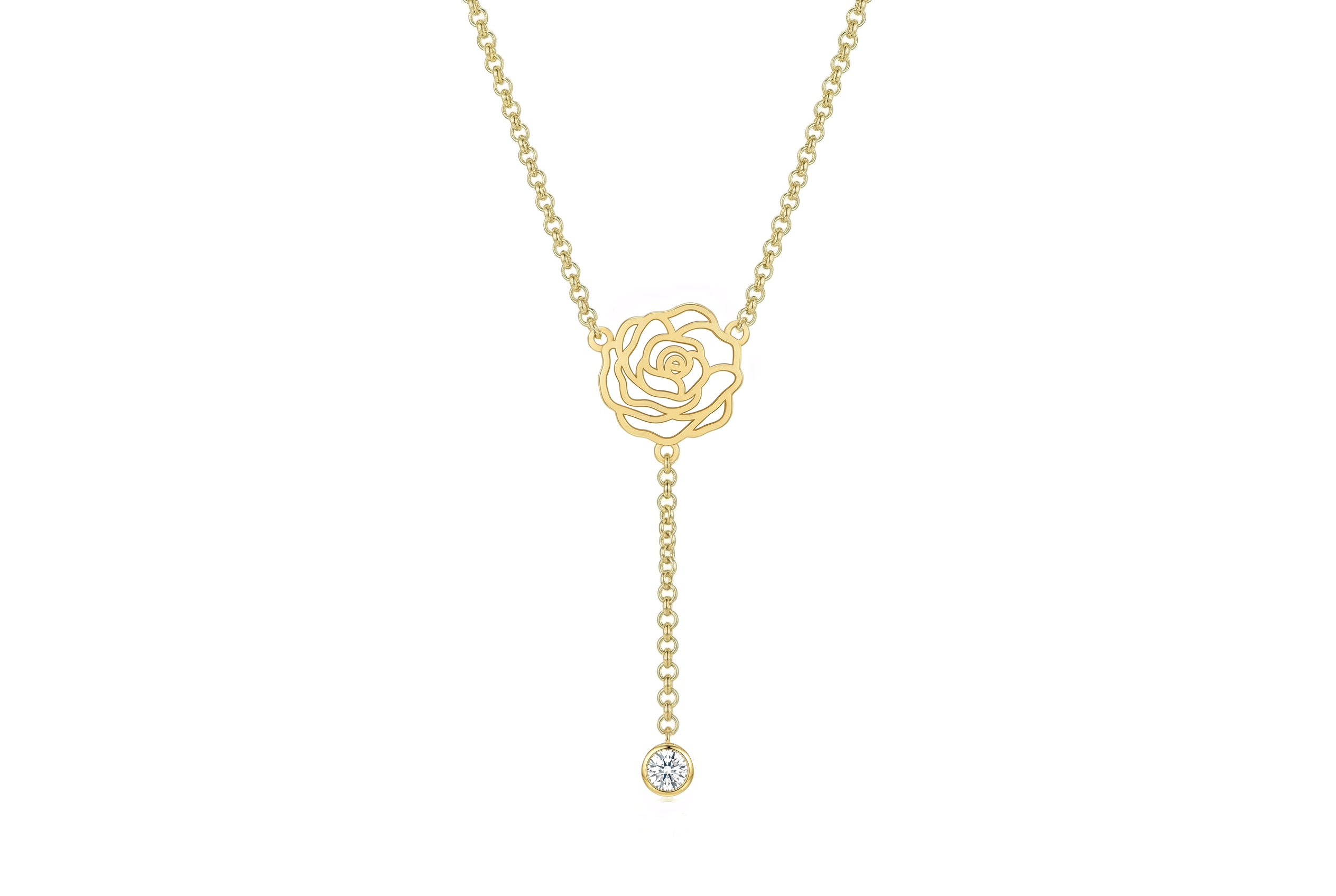 Birth Flower Y-Necklace