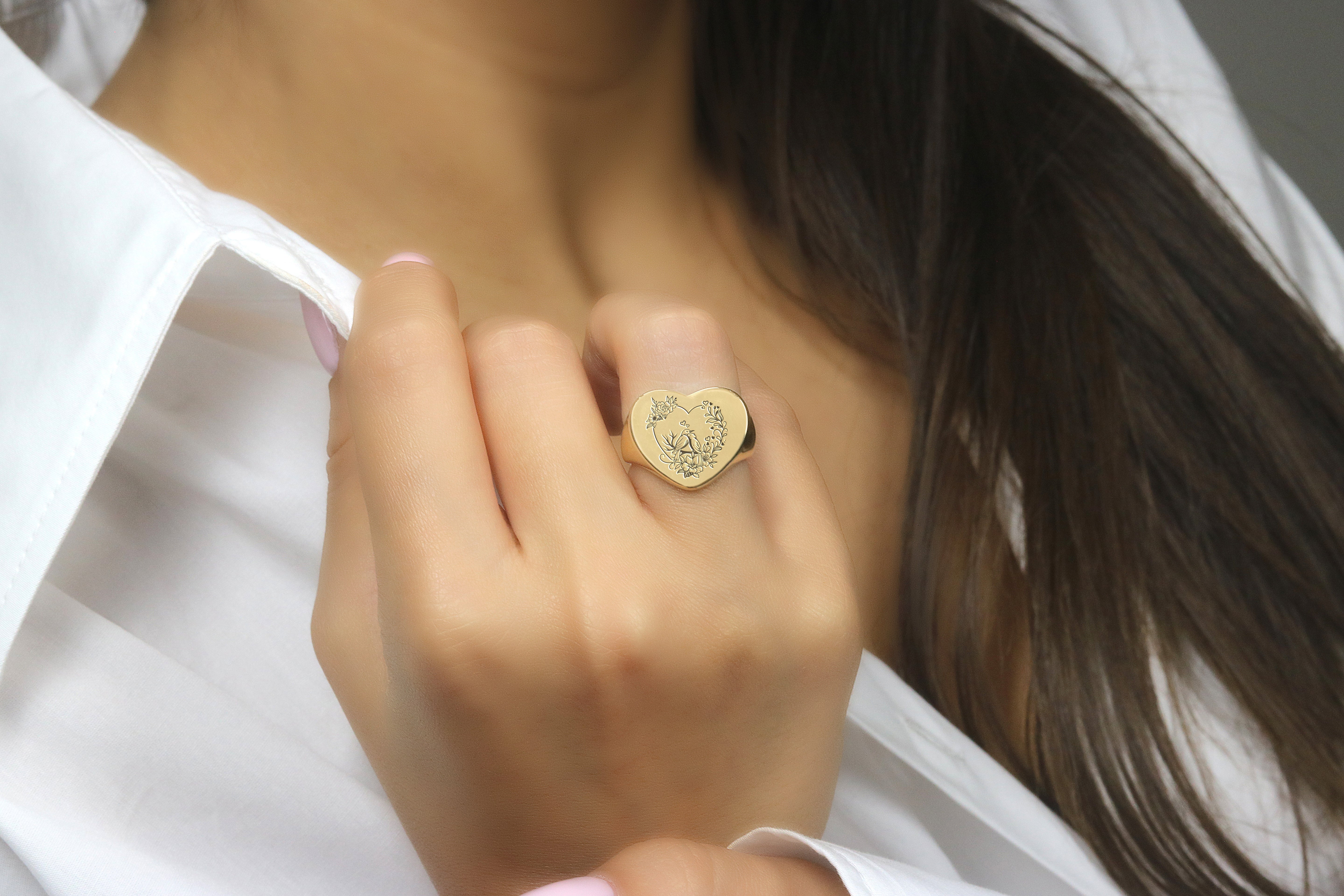 Romantic Birds Ring