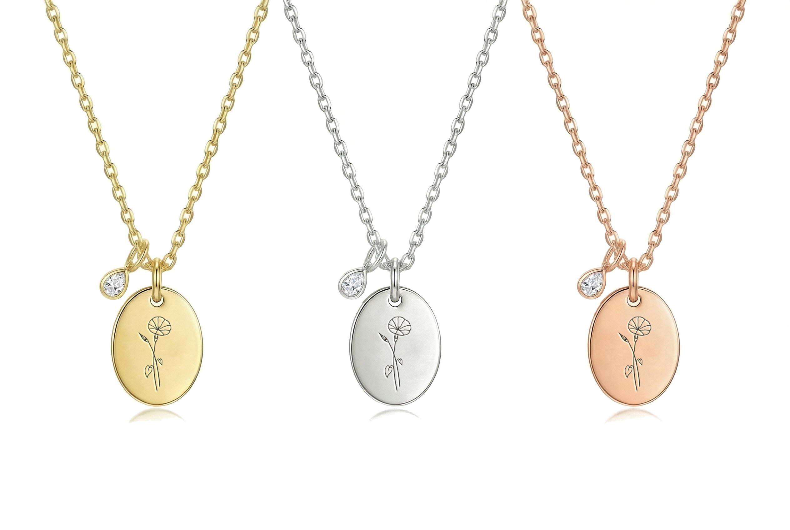 Birth Flower Necklace