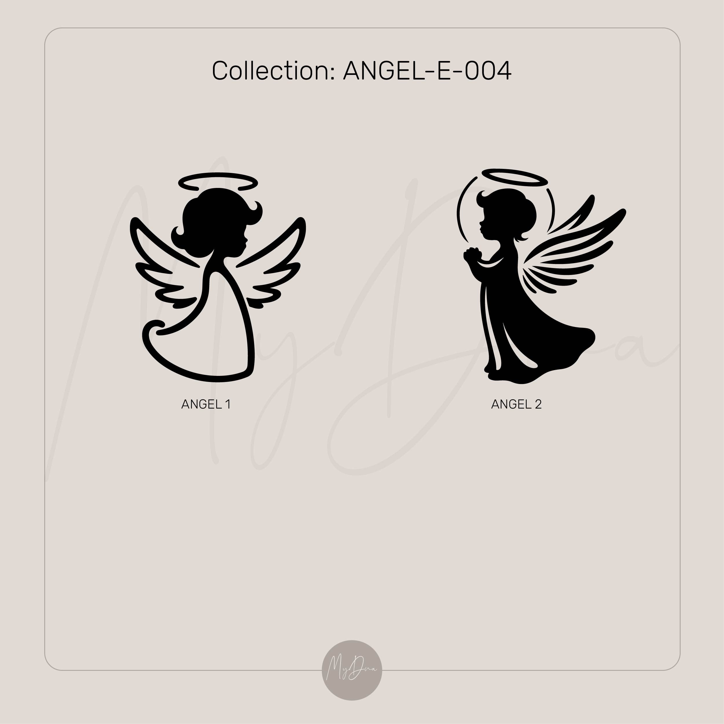 Cute Angel Engraving Necklace
