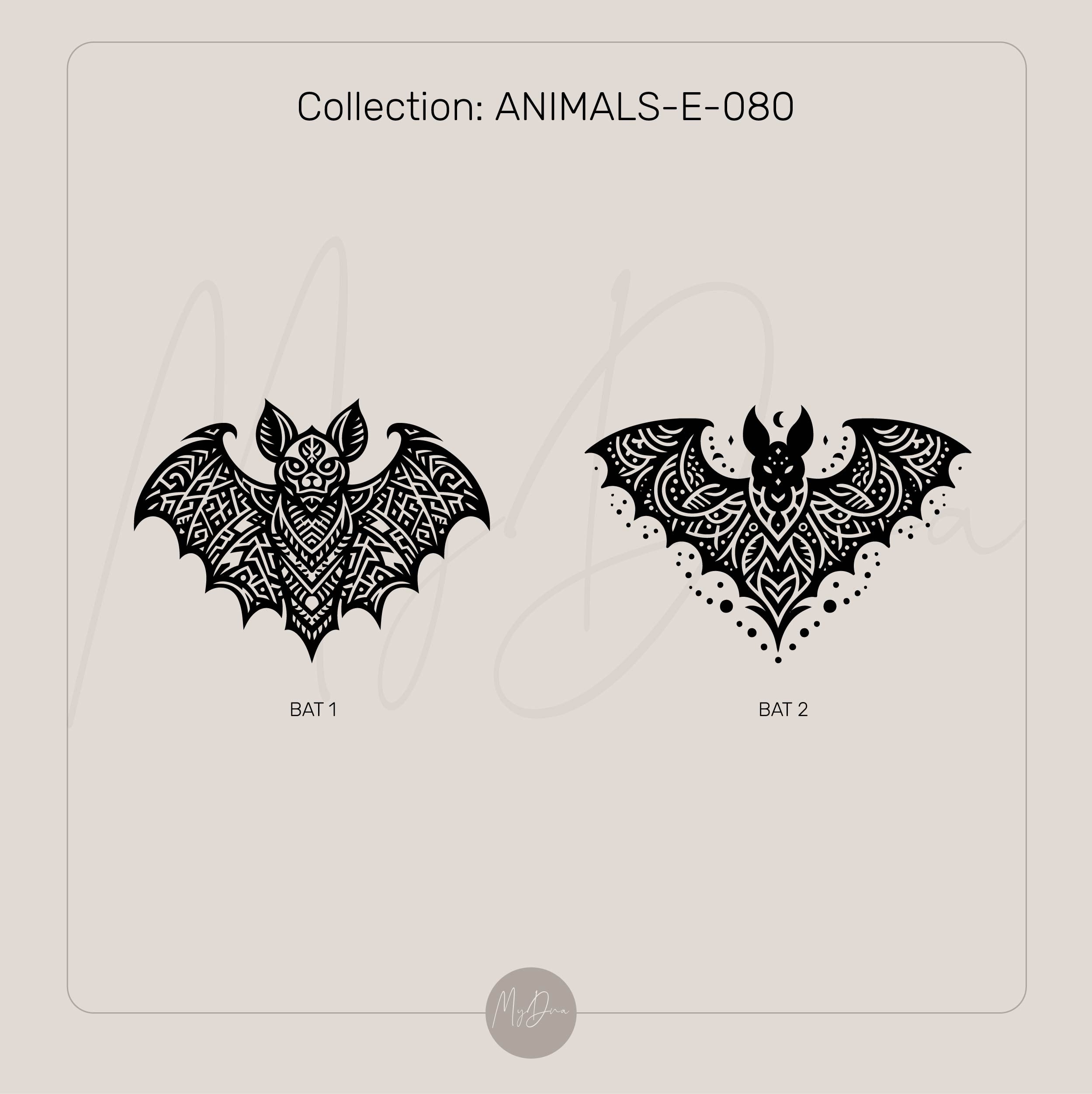 Engraved Bat Ring