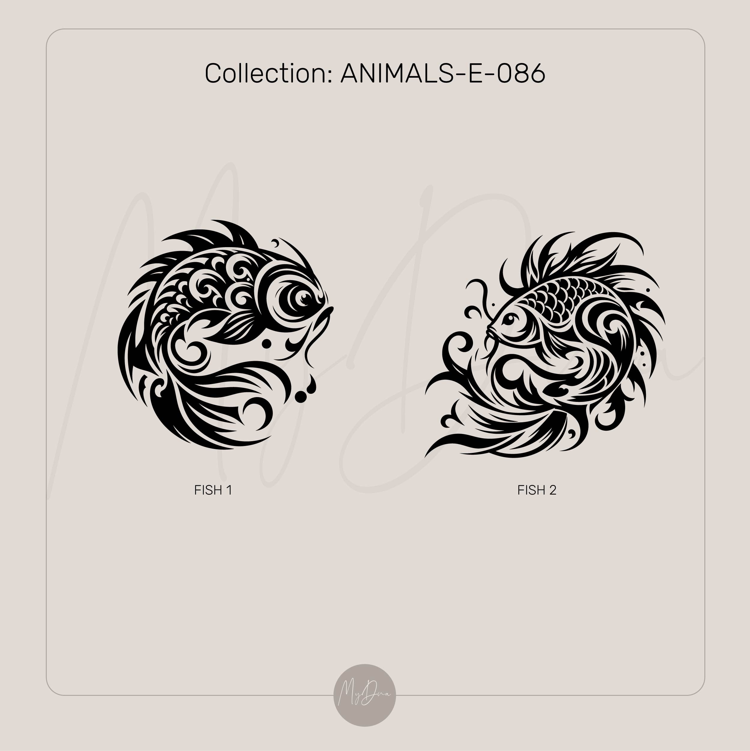 Engraved Koi Fish Ring