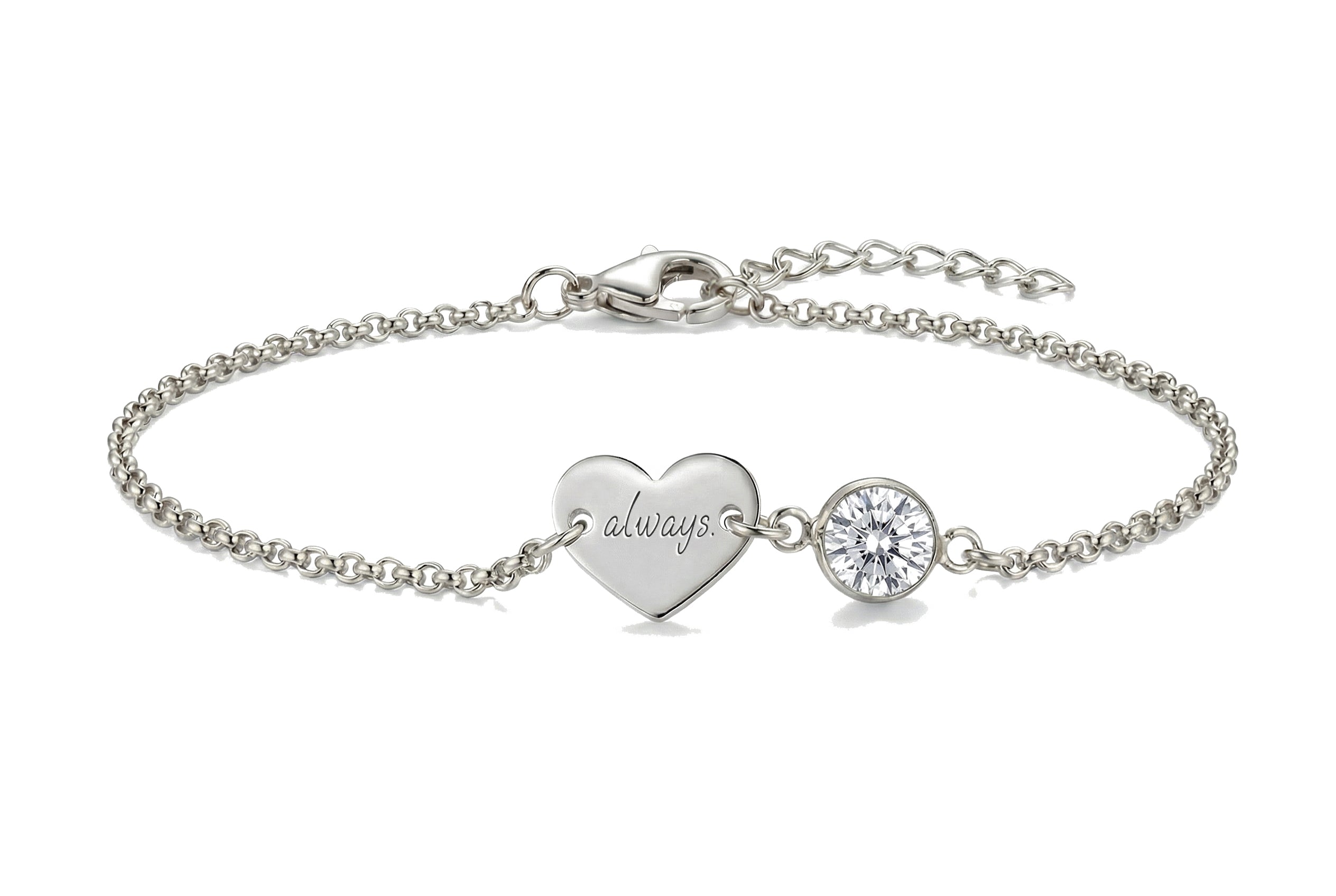 Personalized Heart Bracelet