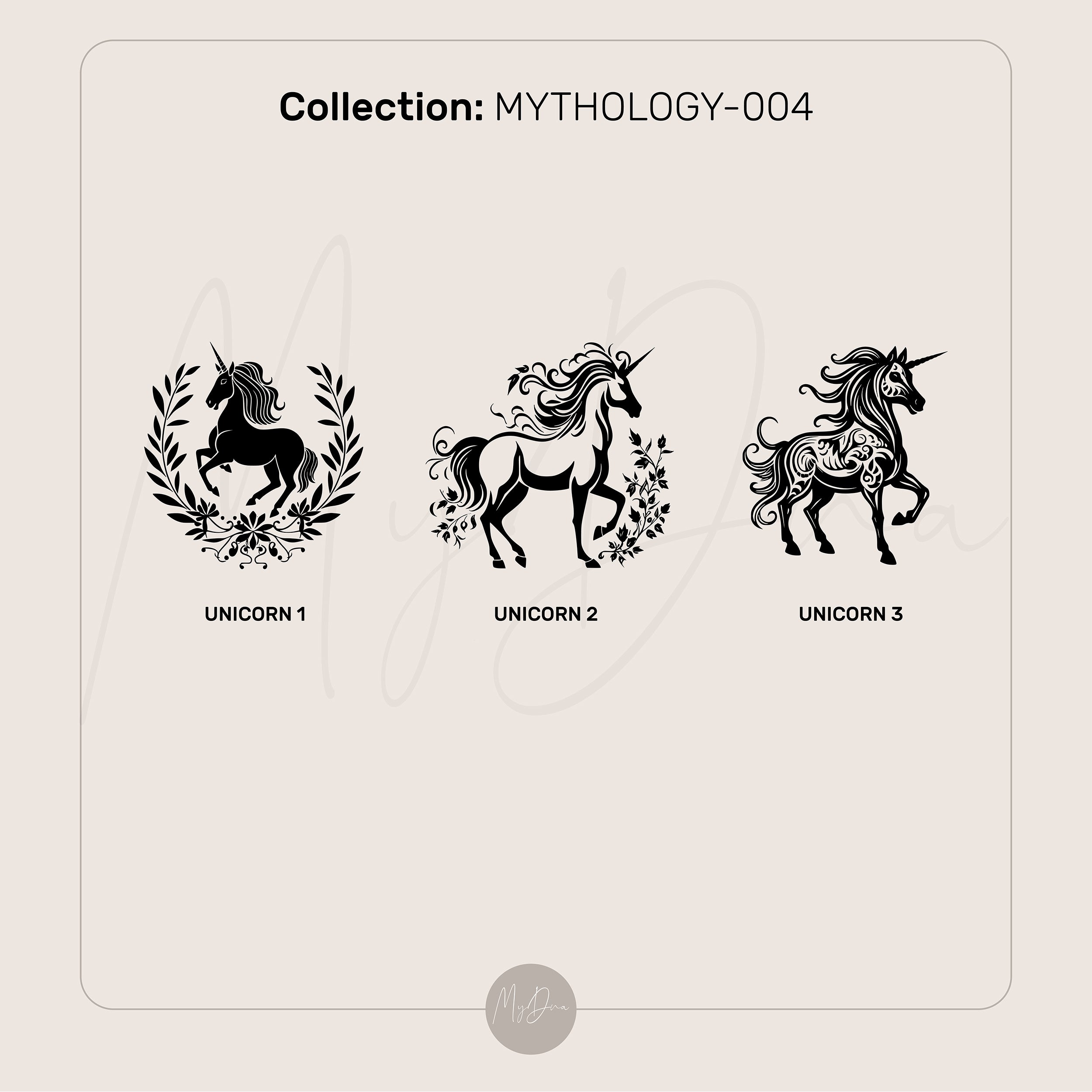 Mystical Unicorn Engraved Ring