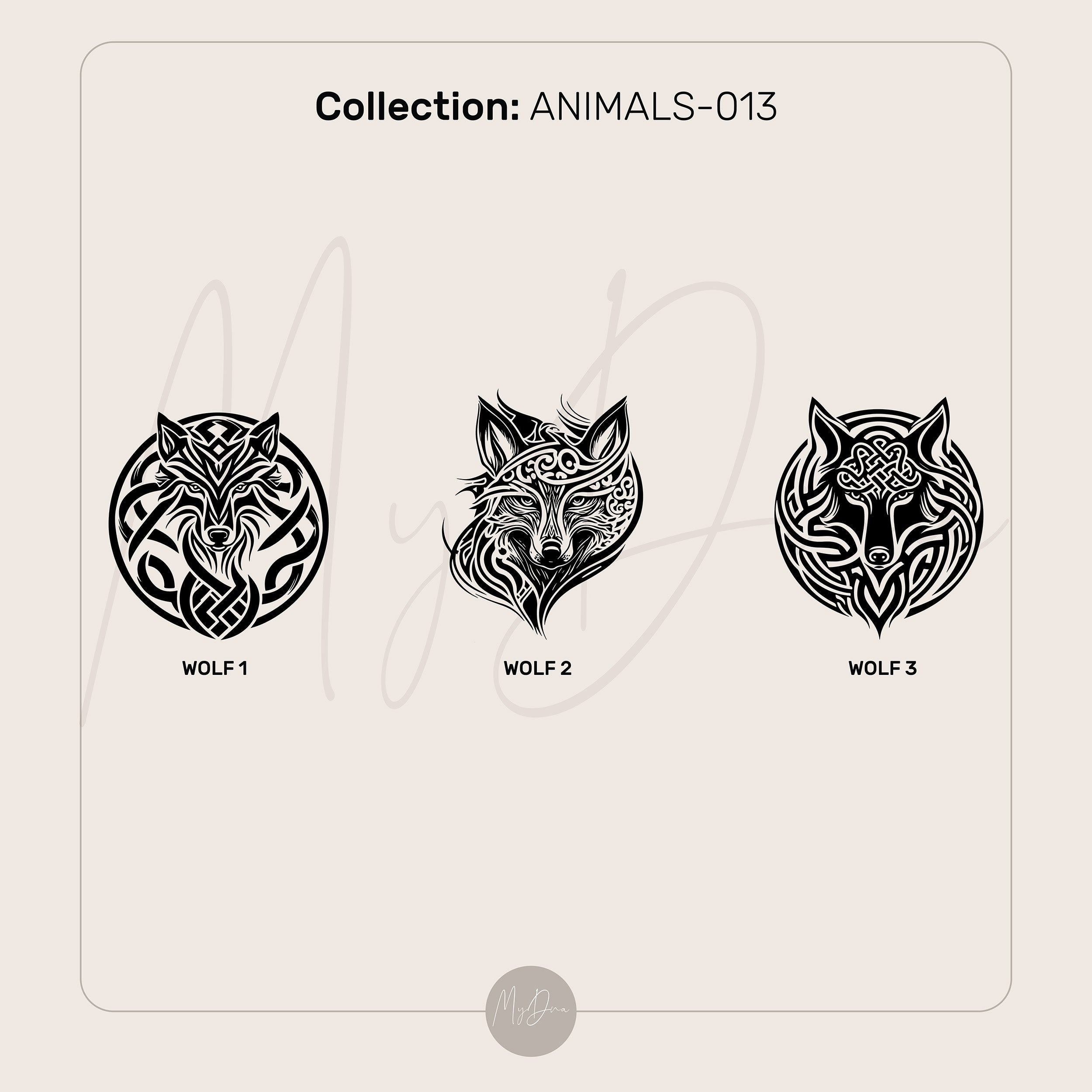 Tribal Wolf Ring