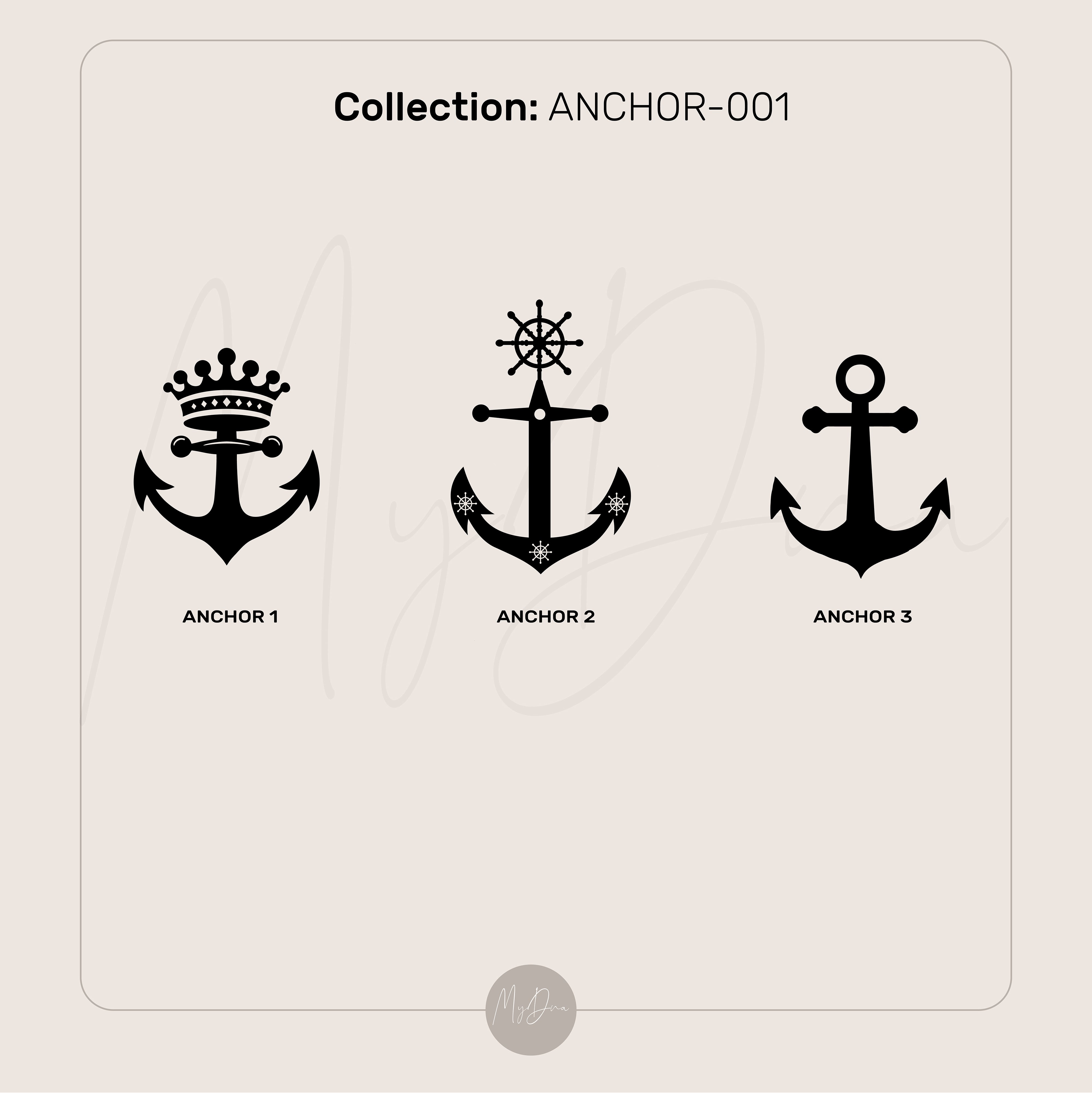 Gold Signet Anchor Ring