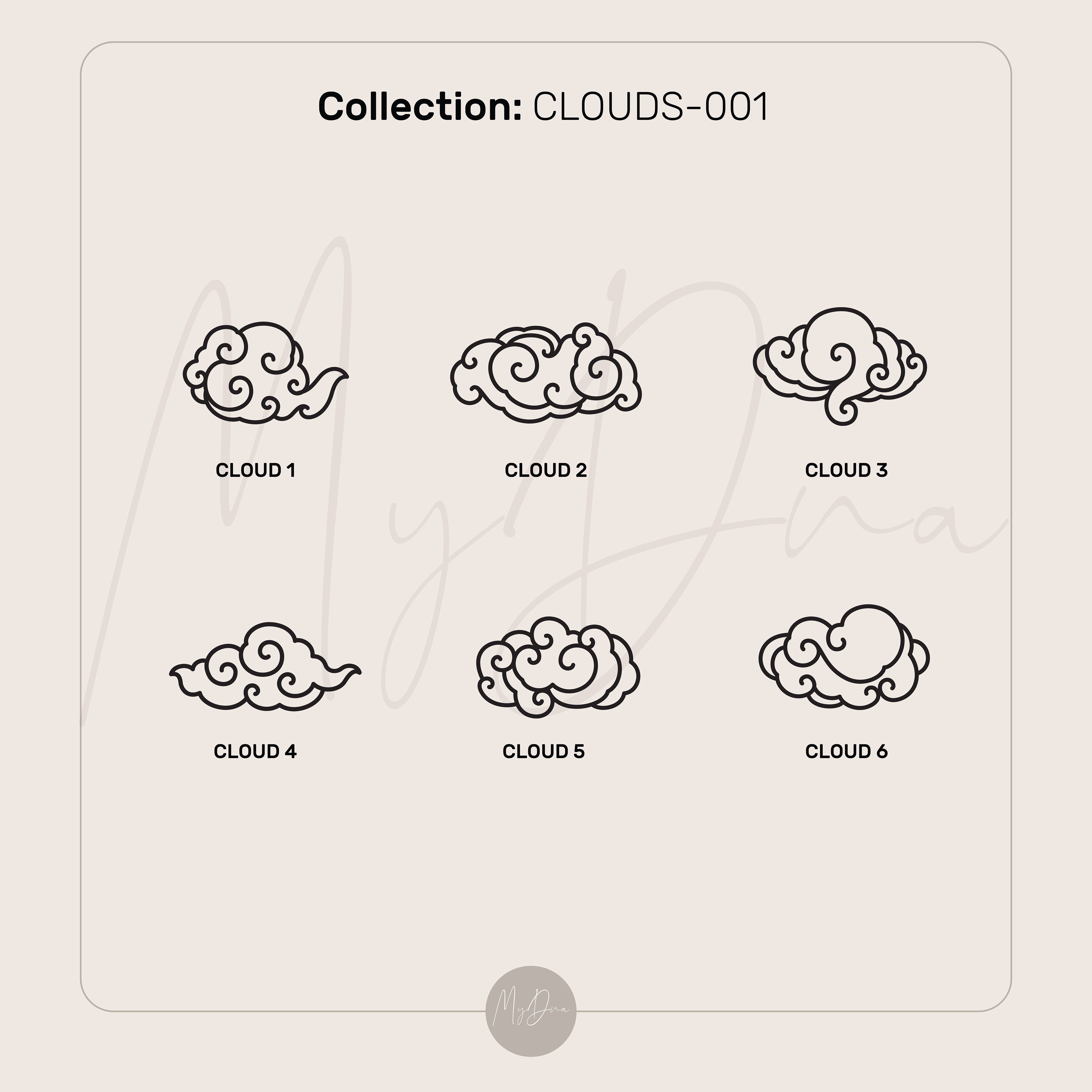 14k Gold Cloud Signet Ring