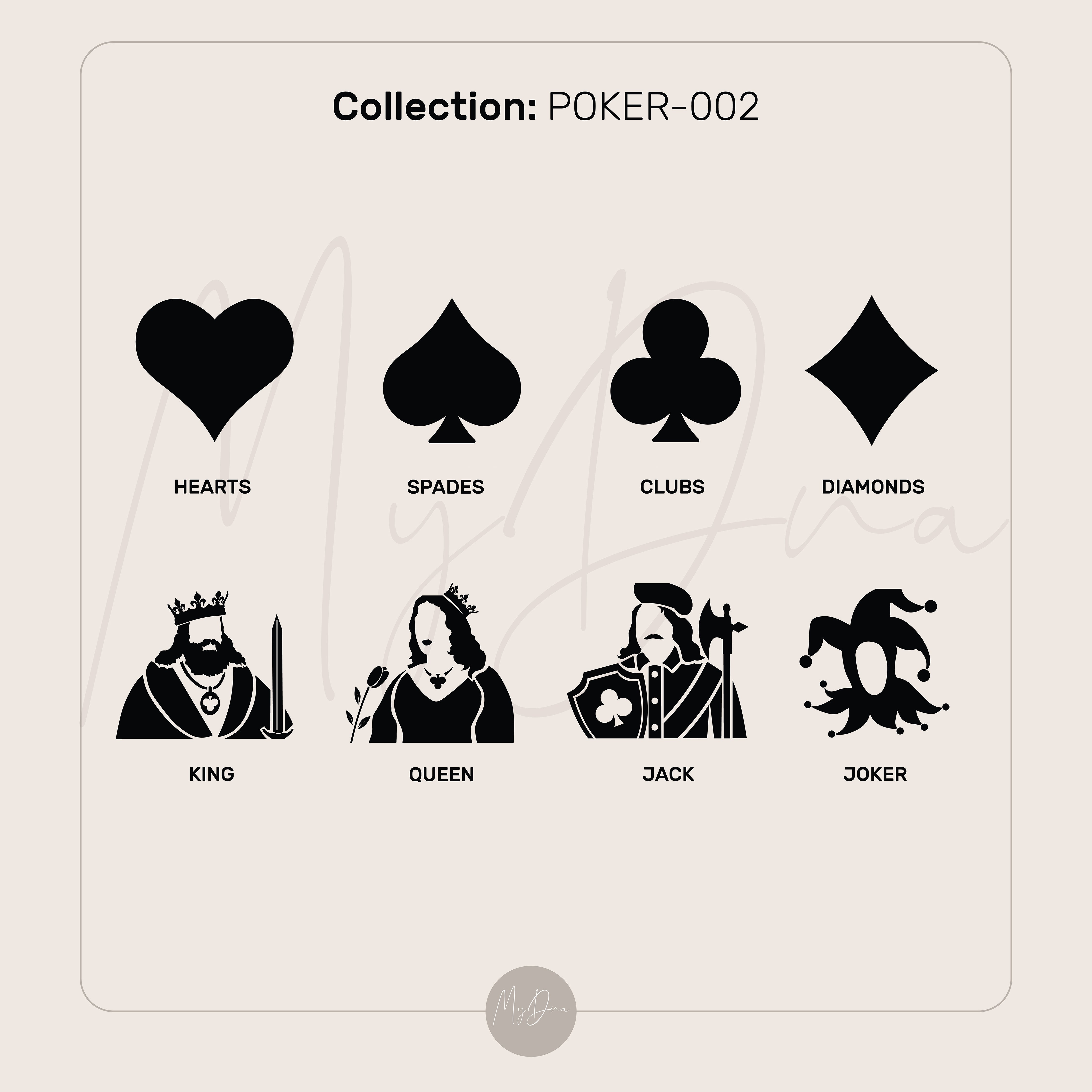 Playing Cards Symbols Ring