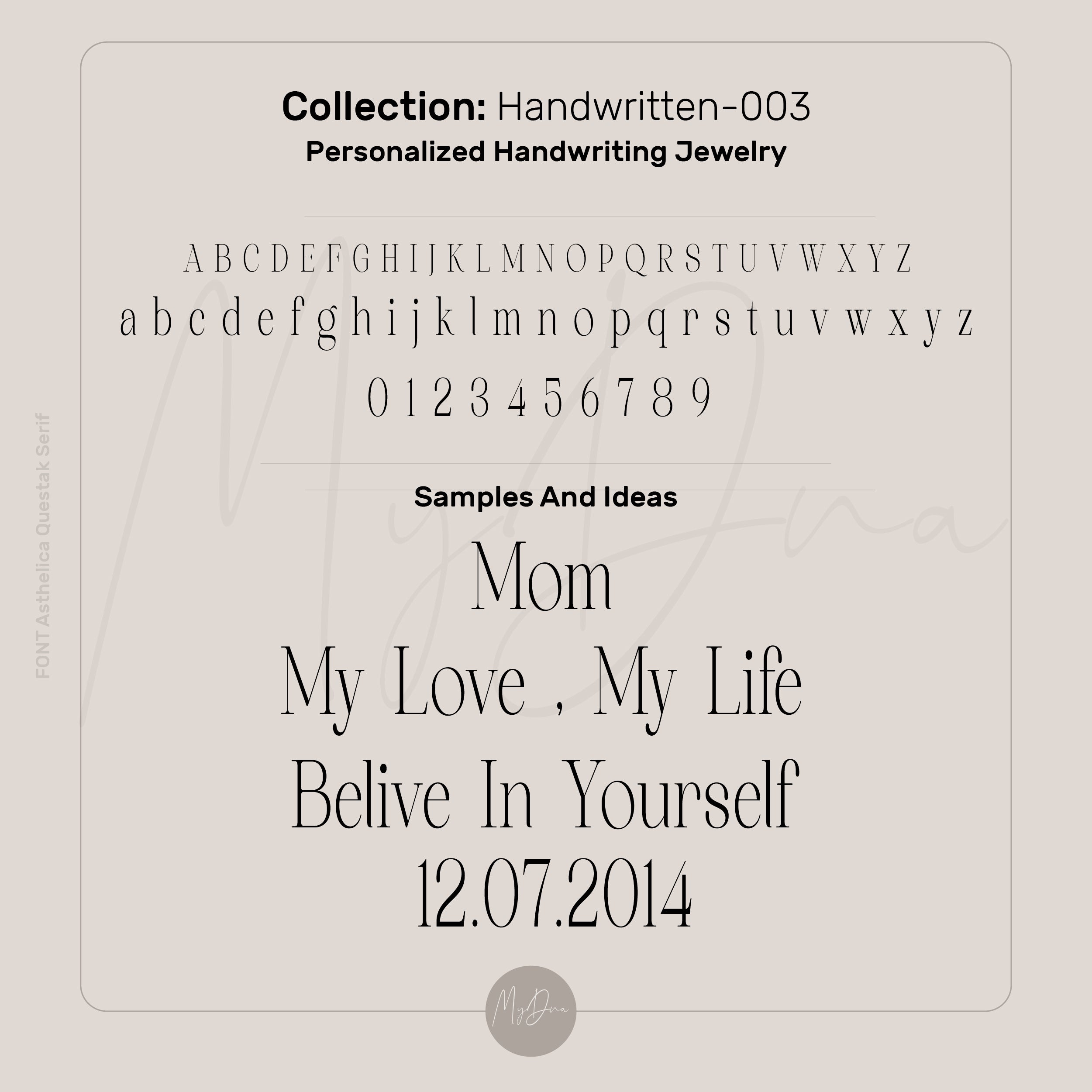 Custom Date Bracelet