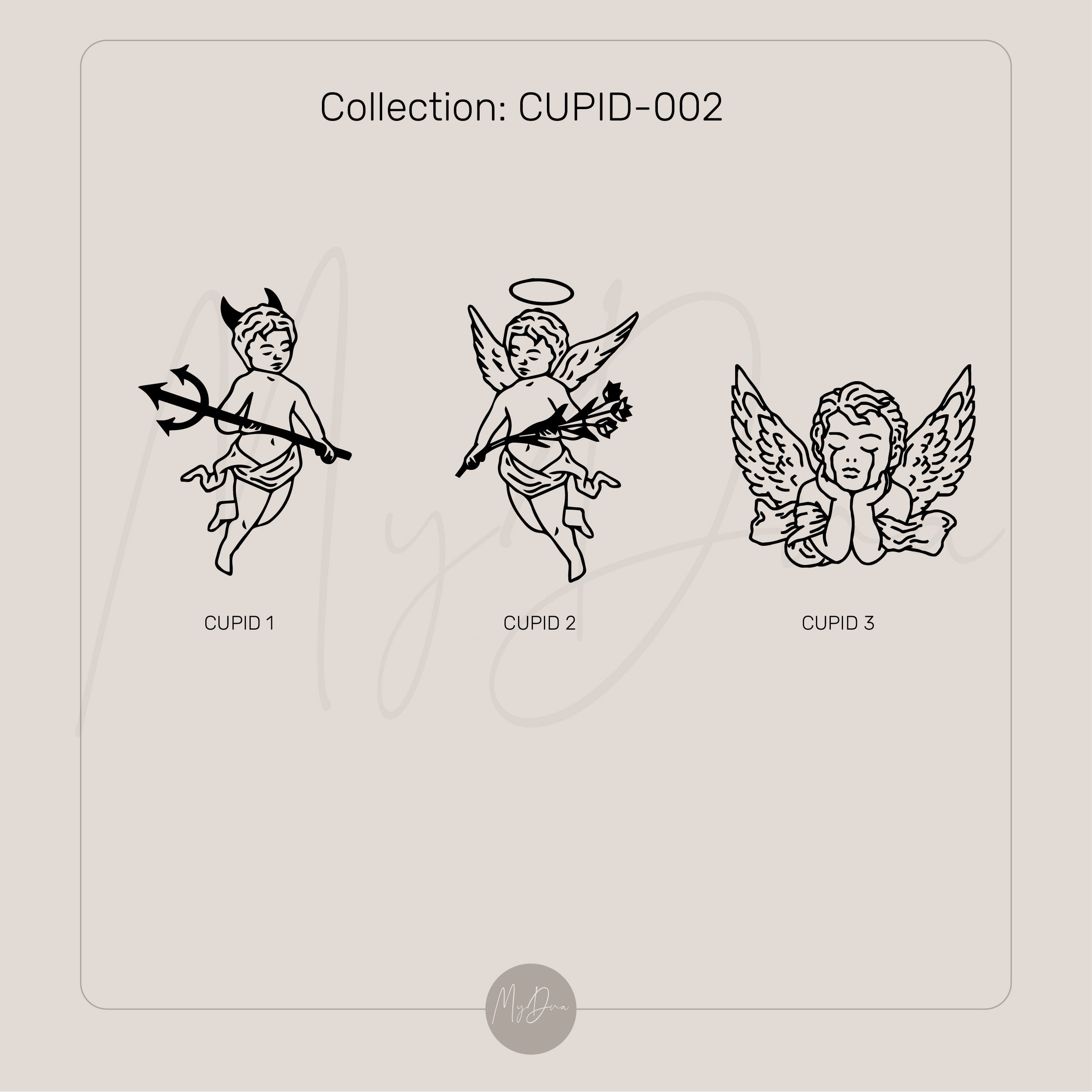 Cute Cupid Engraved Bracelet