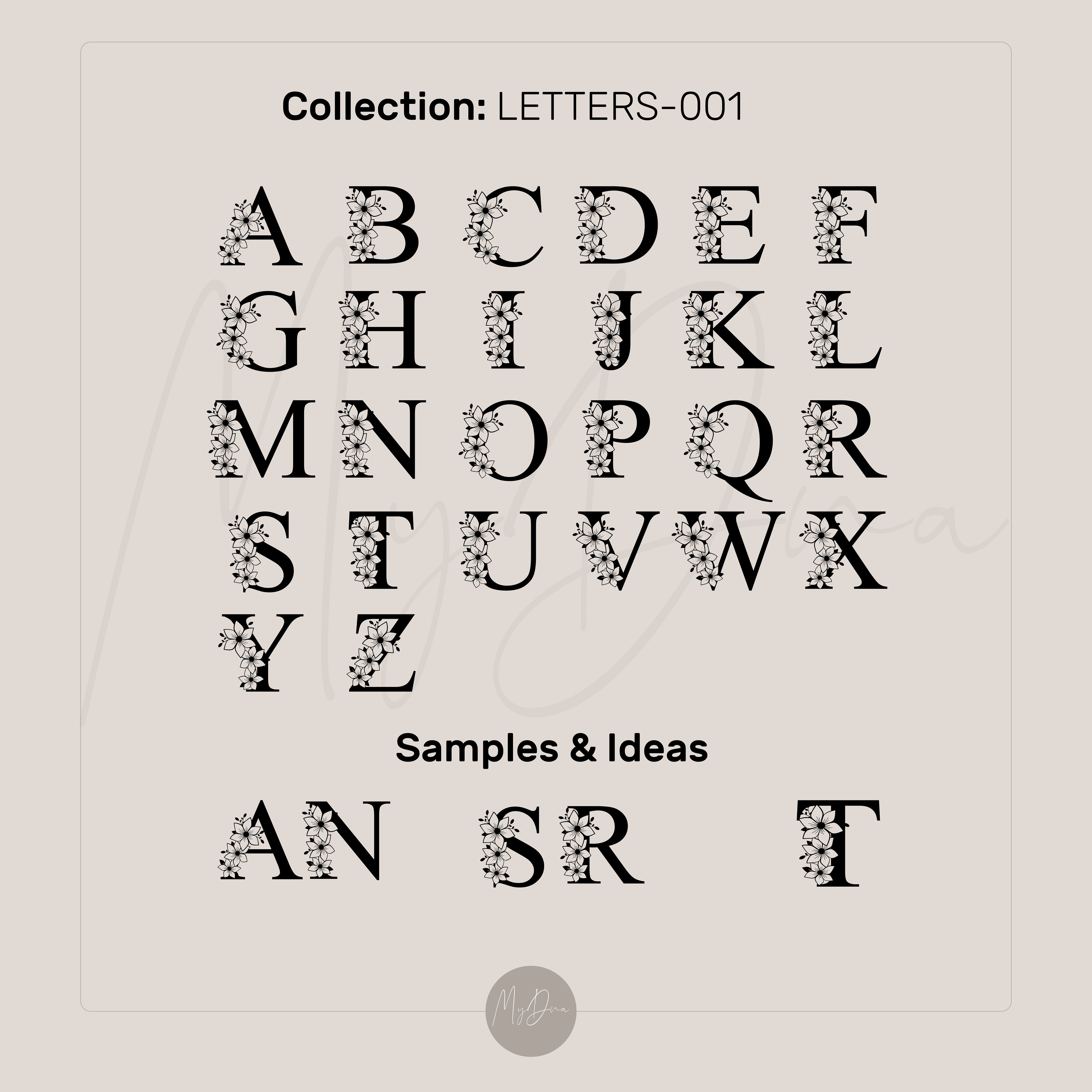 Name Initial Bracelet