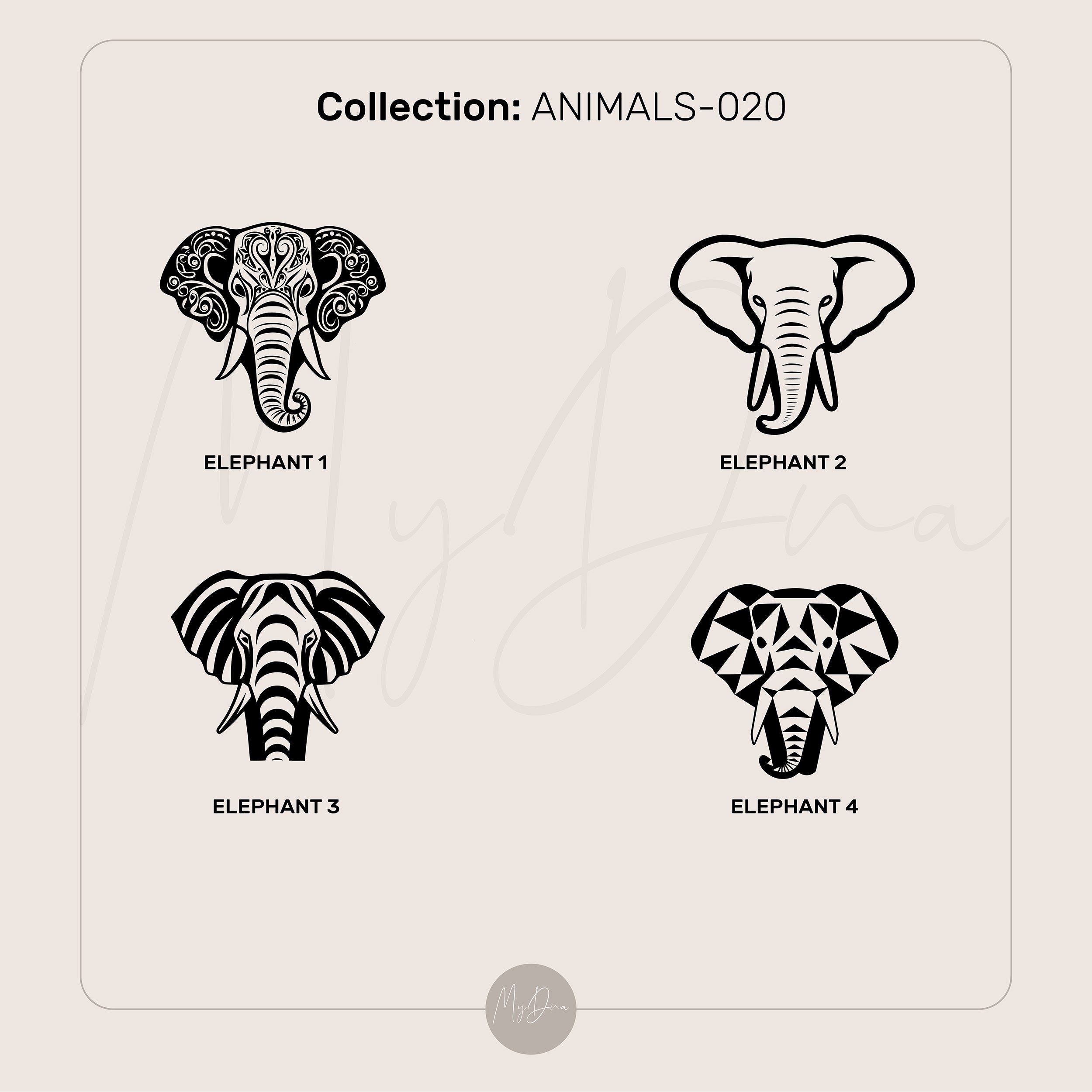 Elephant Mandala Ring