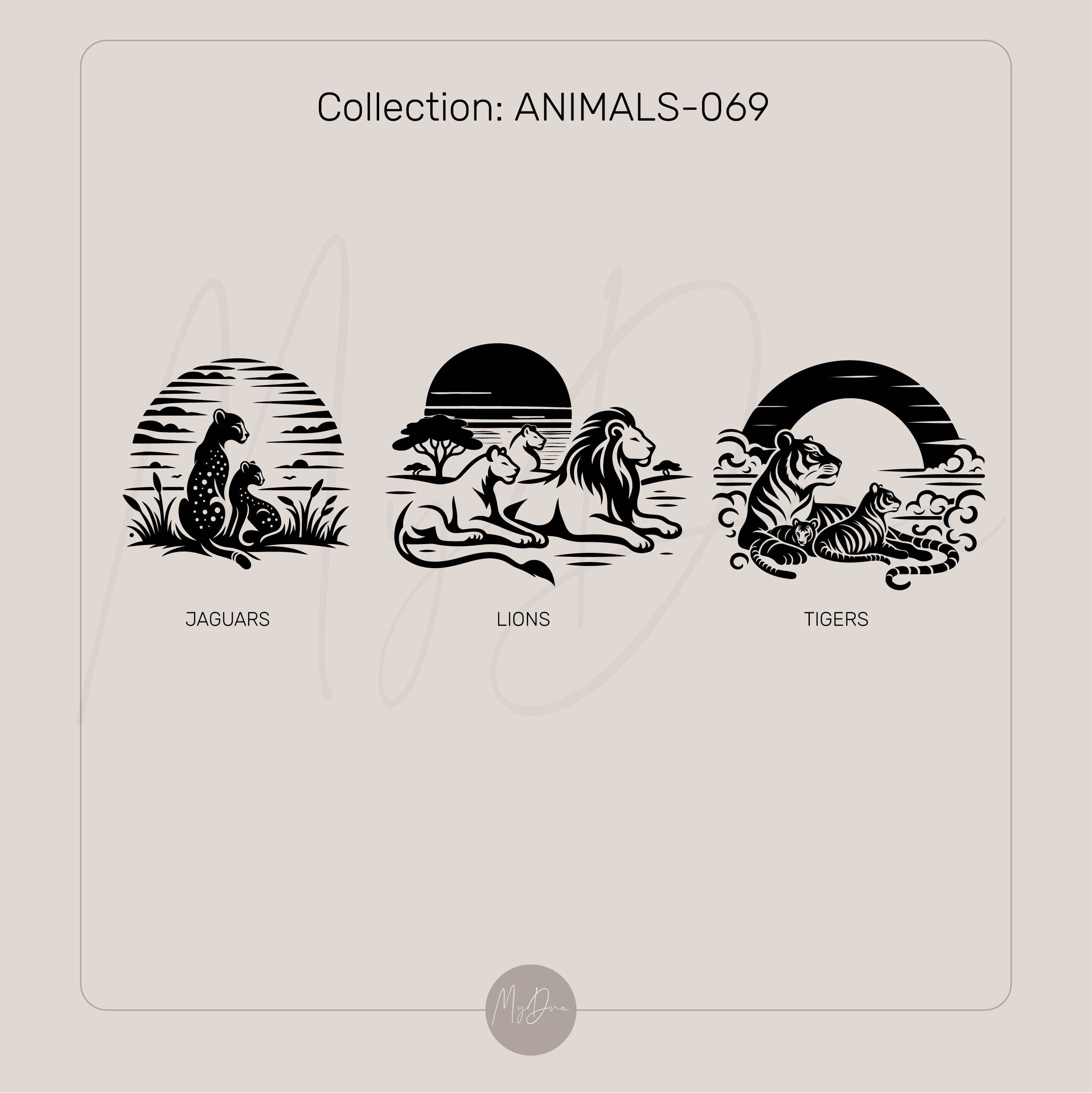 14k Gold Lion Family Bracelet