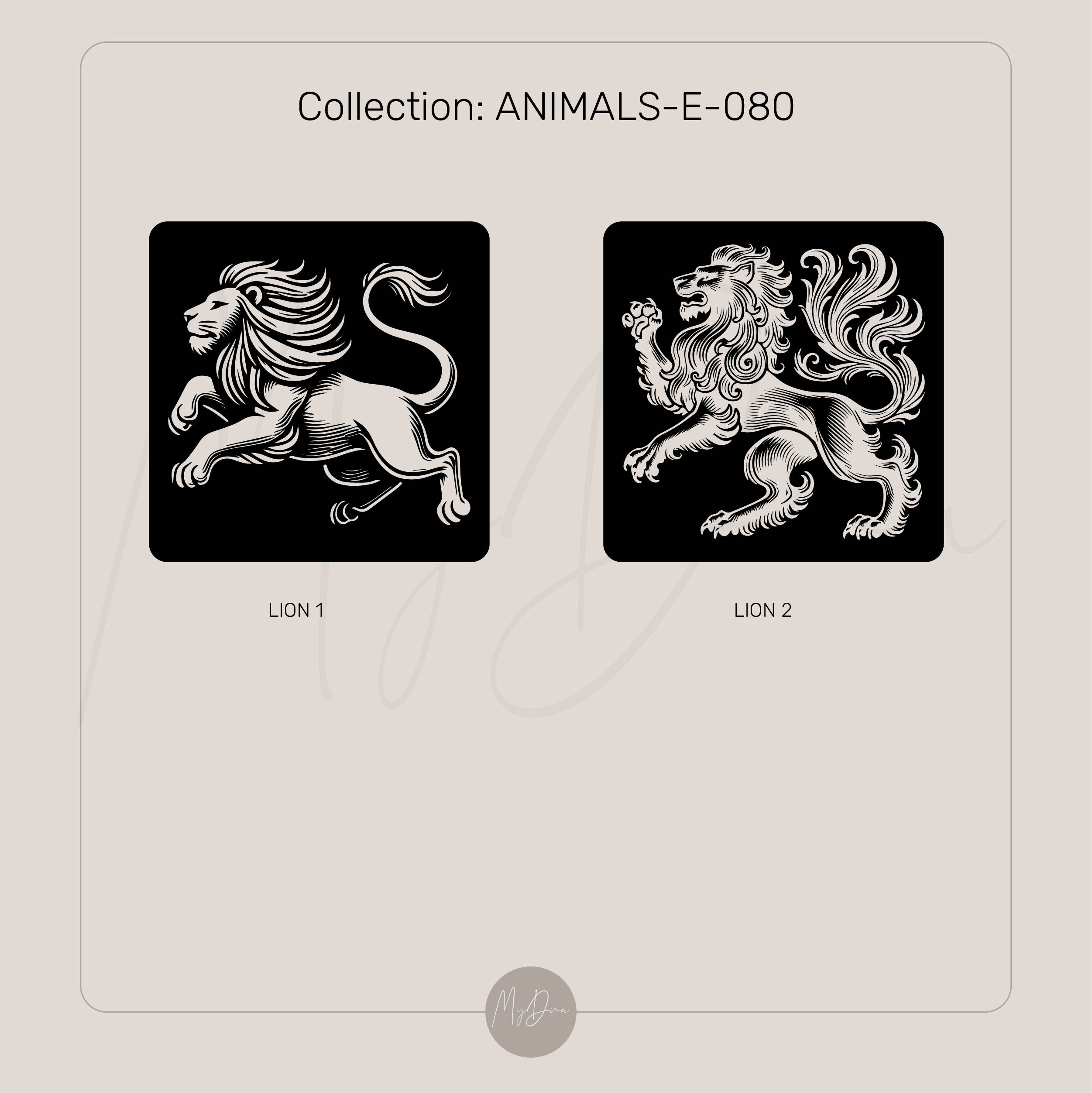 Golden Lion Embossed Ring