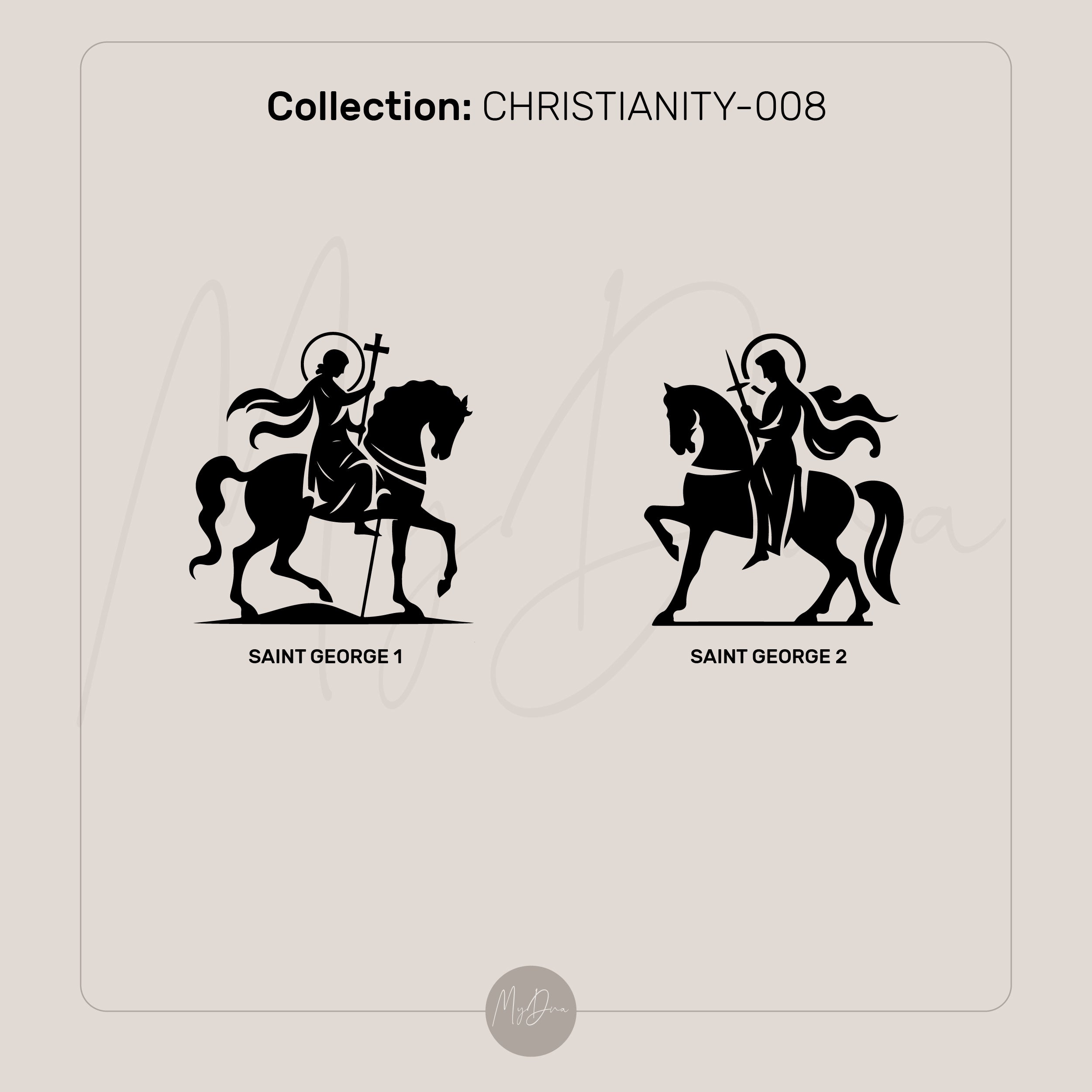 14k Gold Saint George Ring