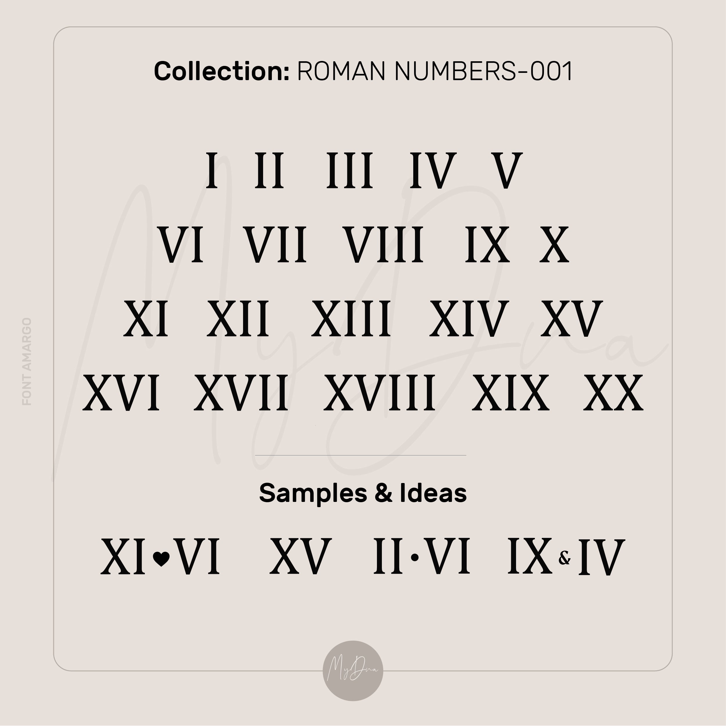 Roman Numbers Engraved Earrings
