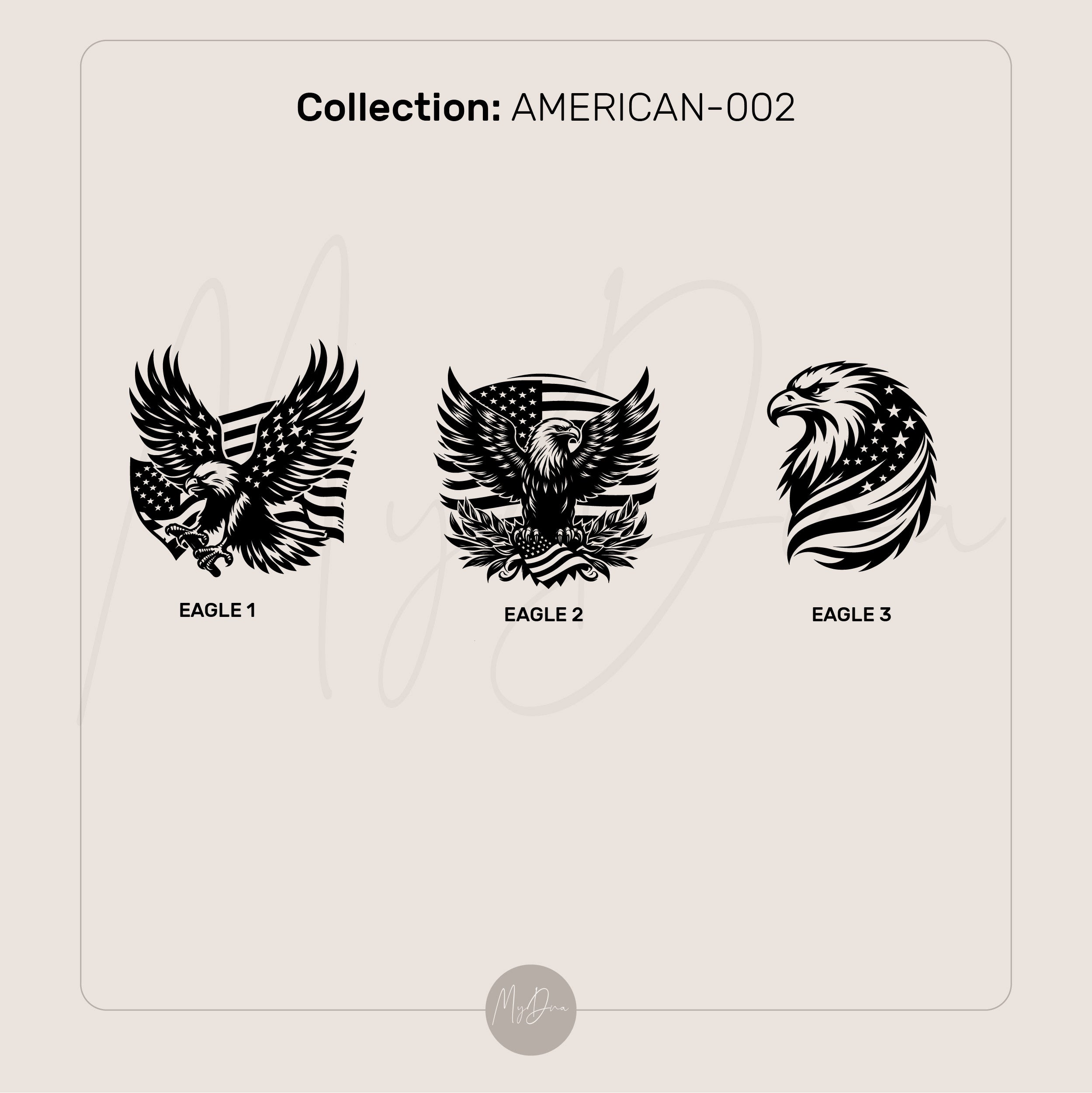 Eagle And American Flag Ring