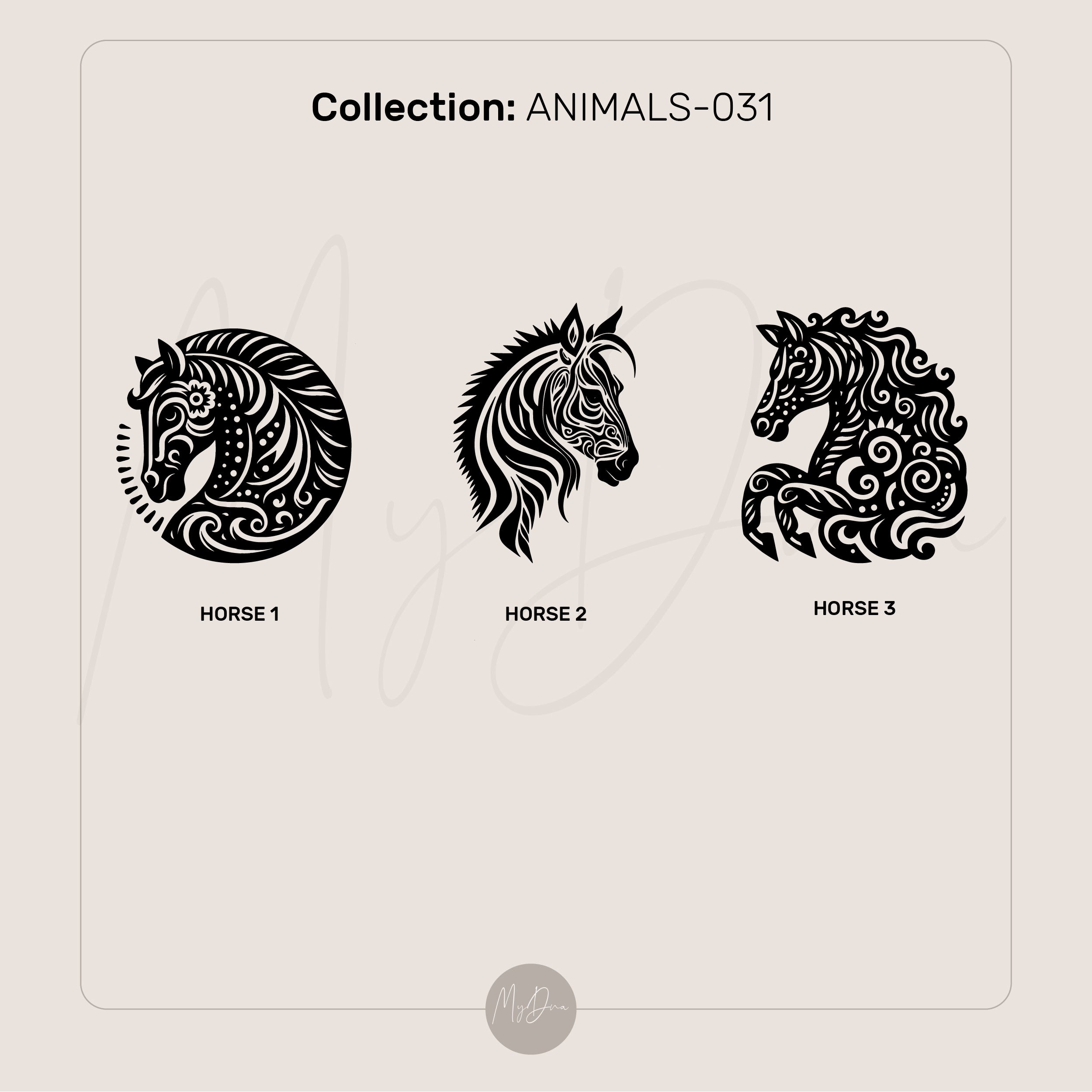 Tribal Horse Signet Ring