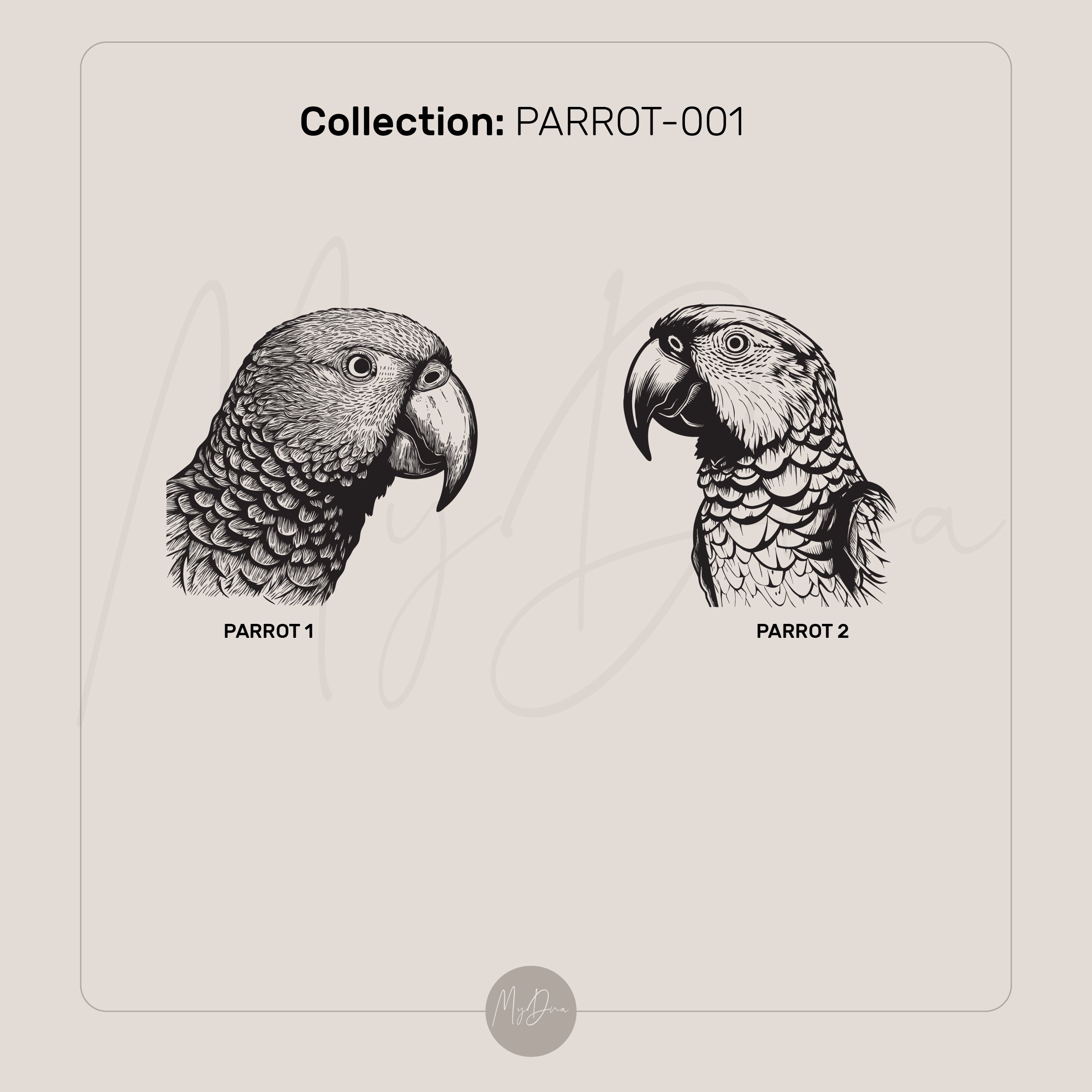 Gold Custom Parrot Ring