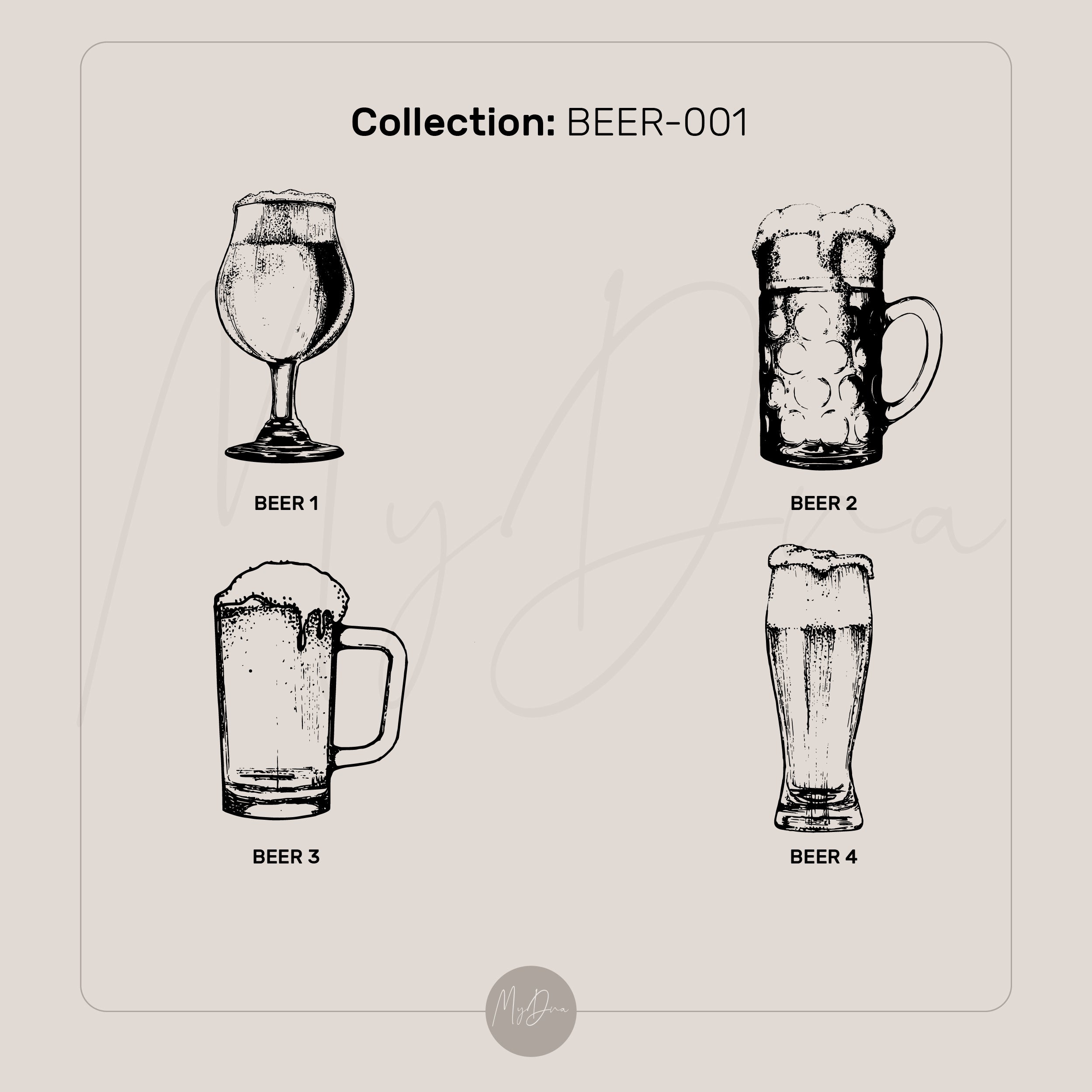Custom Beer Gold Signet Ring