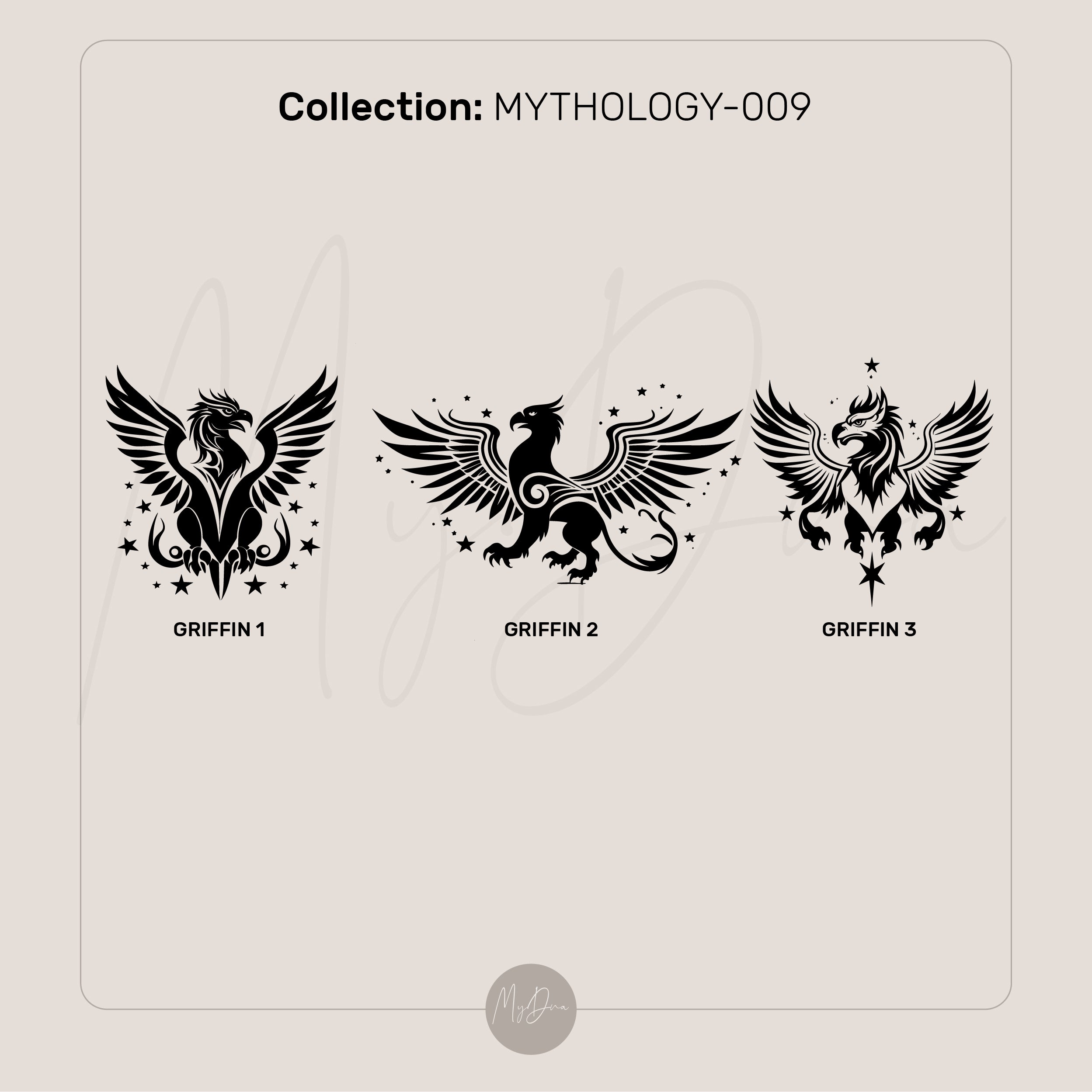 Griffin Wide Gold Ring